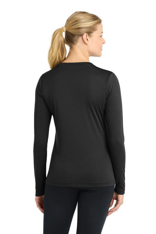 Sport-Tek Women's Long Sleeve PosiCharge Competitor V-Neck Tee. LST353LS