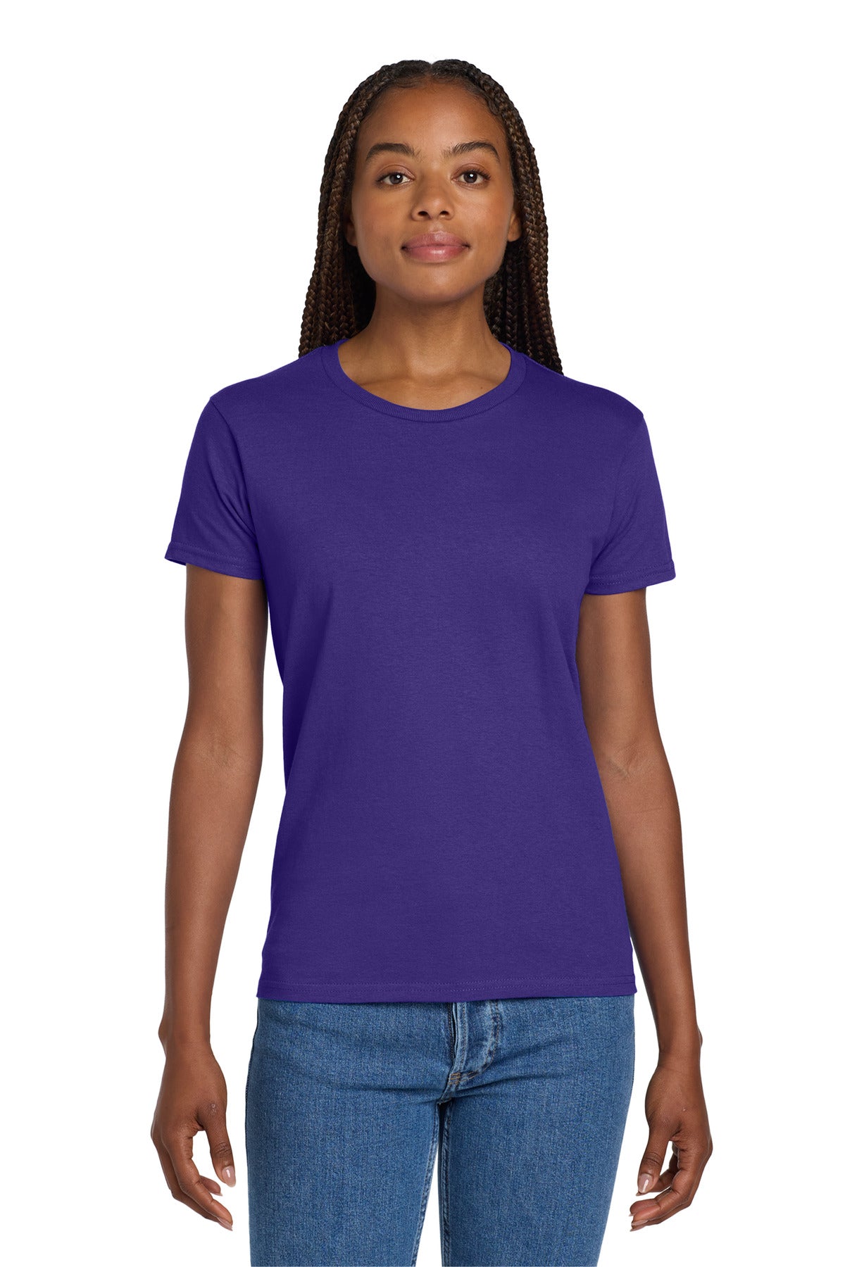 Gildan Women's Ultra Cotton 100% US Cotton T-Shirt. 2000L