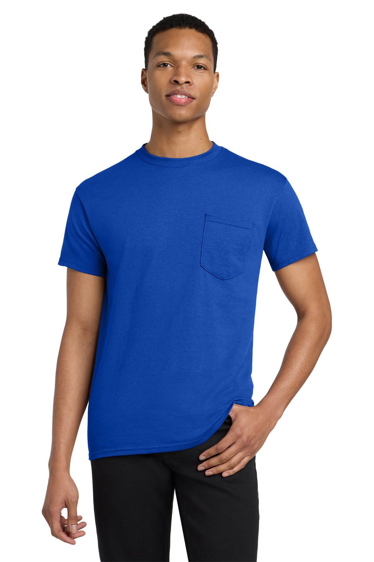 Gildan  Heavy Cotton  100% Cotton Pocket T-Shirt. 5300