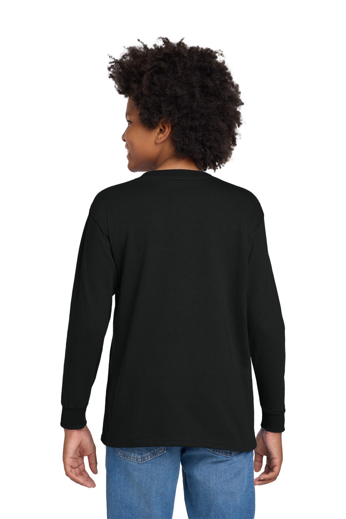 Gildan Youth Heavy Cotton 100% Cotton Long Sleeve T-Shirt. 5400B