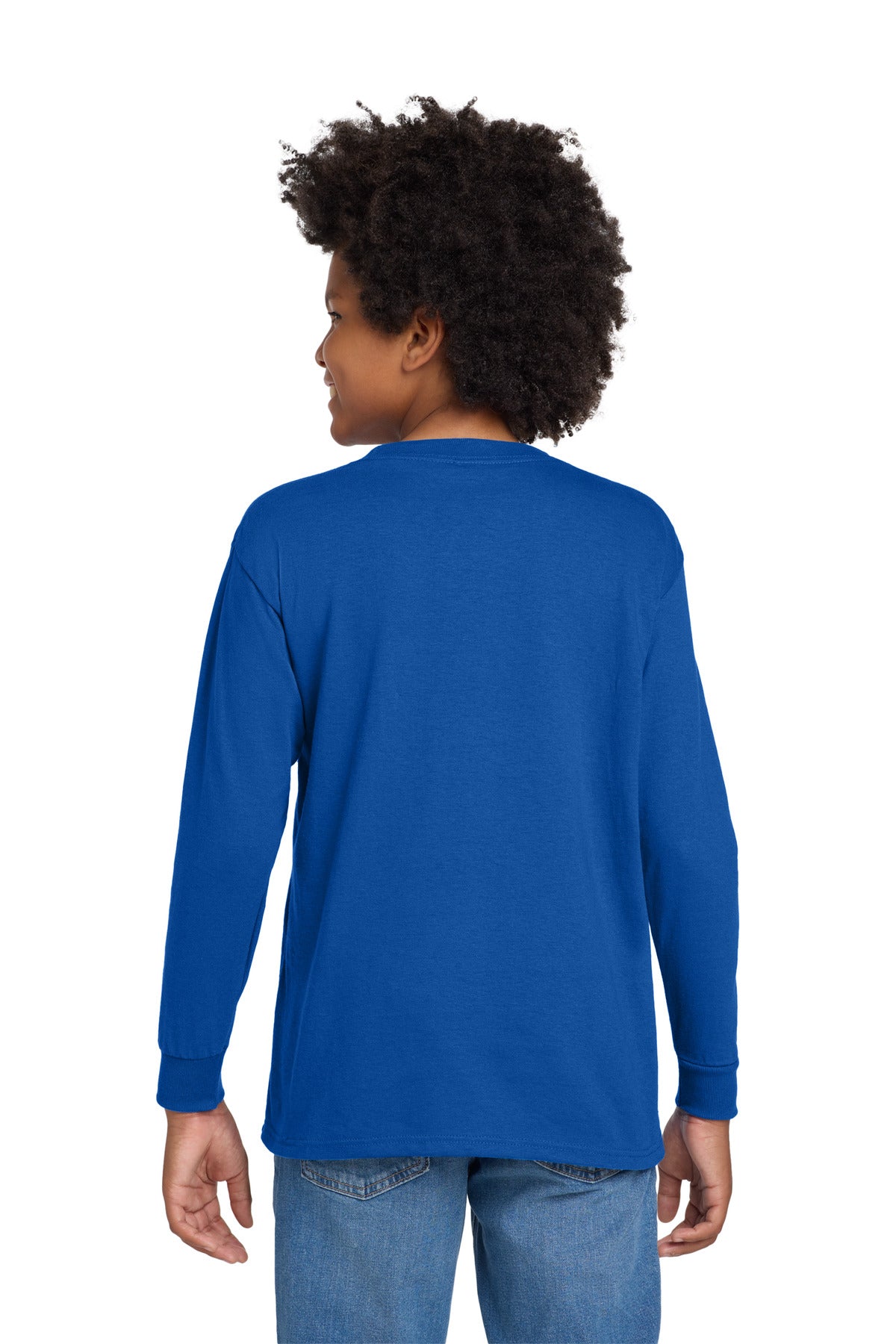 Gildan Youth Heavy Cotton 100% Cotton Long Sleeve T-Shirt. 5400B
