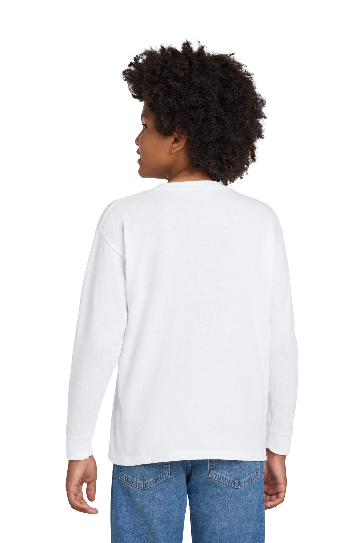 Gildan Youth Heavy Cotton 100% Cotton Long Sleeve T-Shirt. 5400B