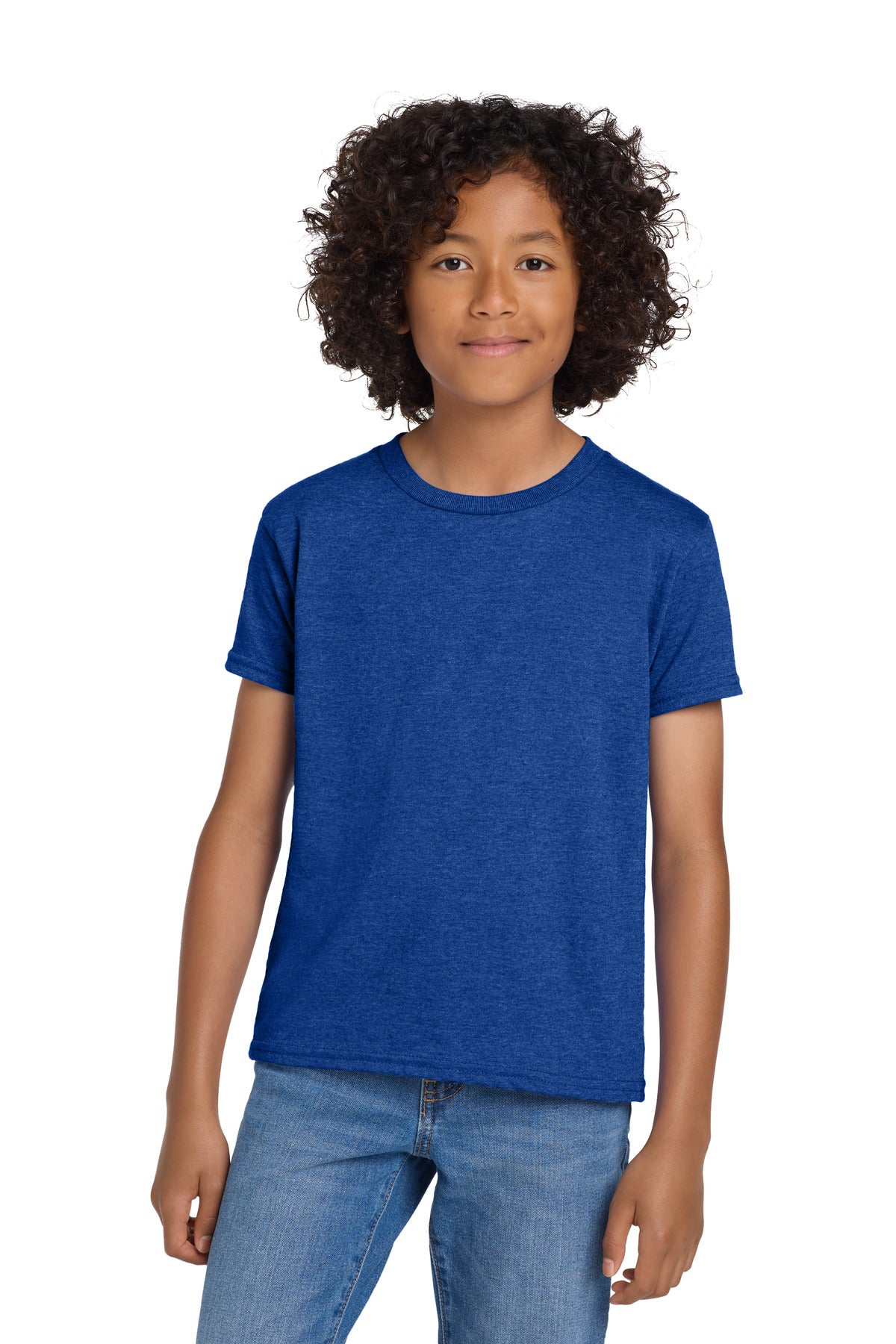 Gildan Youth DryBlend 50 Cotton/50 Poly T-Shirt.  8000B