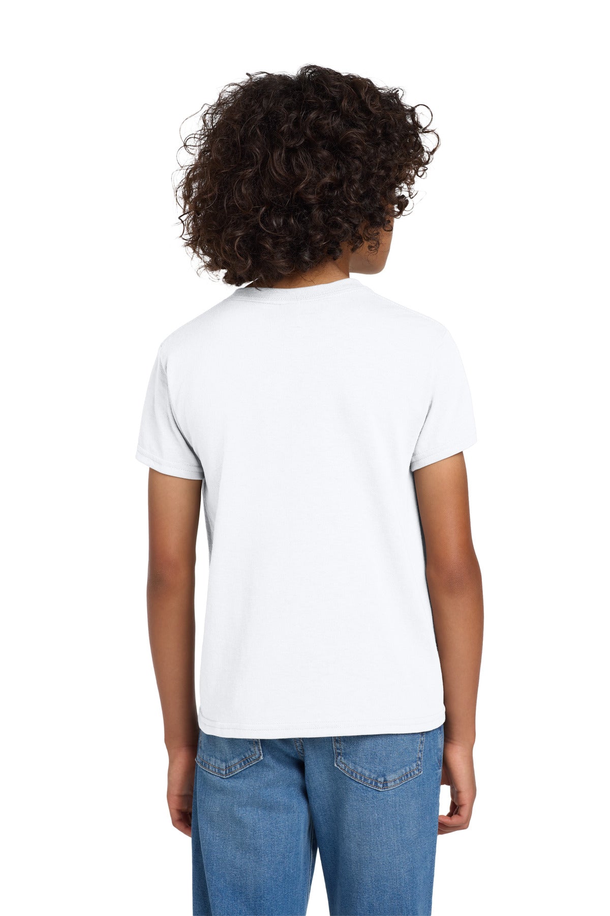 Gildan Youth DryBlend 50 Cotton/50 Poly T-Shirt.  8000B