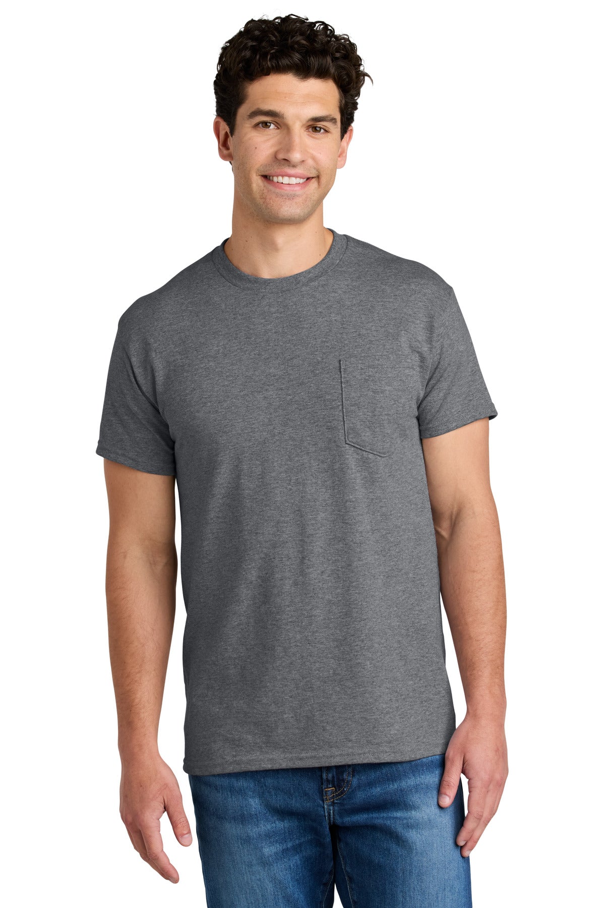 Gildan - DryBlend 50 Cotton/50 Poly Pocket T-Shirt. 8300