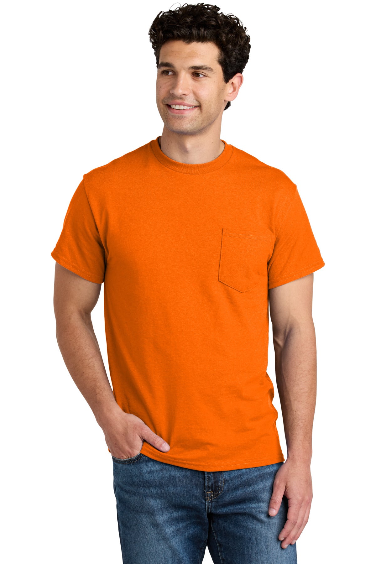 Gildan - DryBlend 50 Cotton/50 Poly Pocket T-Shirt. 8300