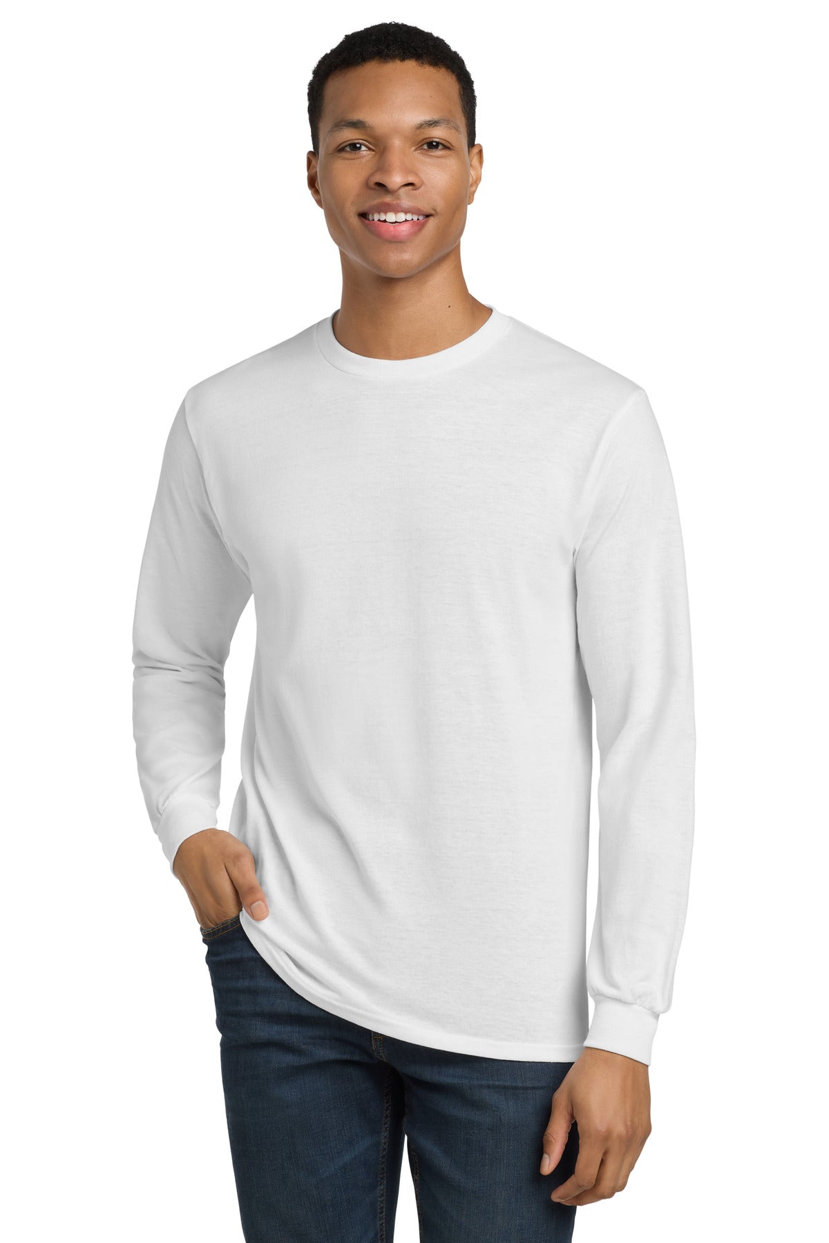 Gildan - DryBlend 50 Cotton/50 Poly Long Sleeve T-Shirt. 8400