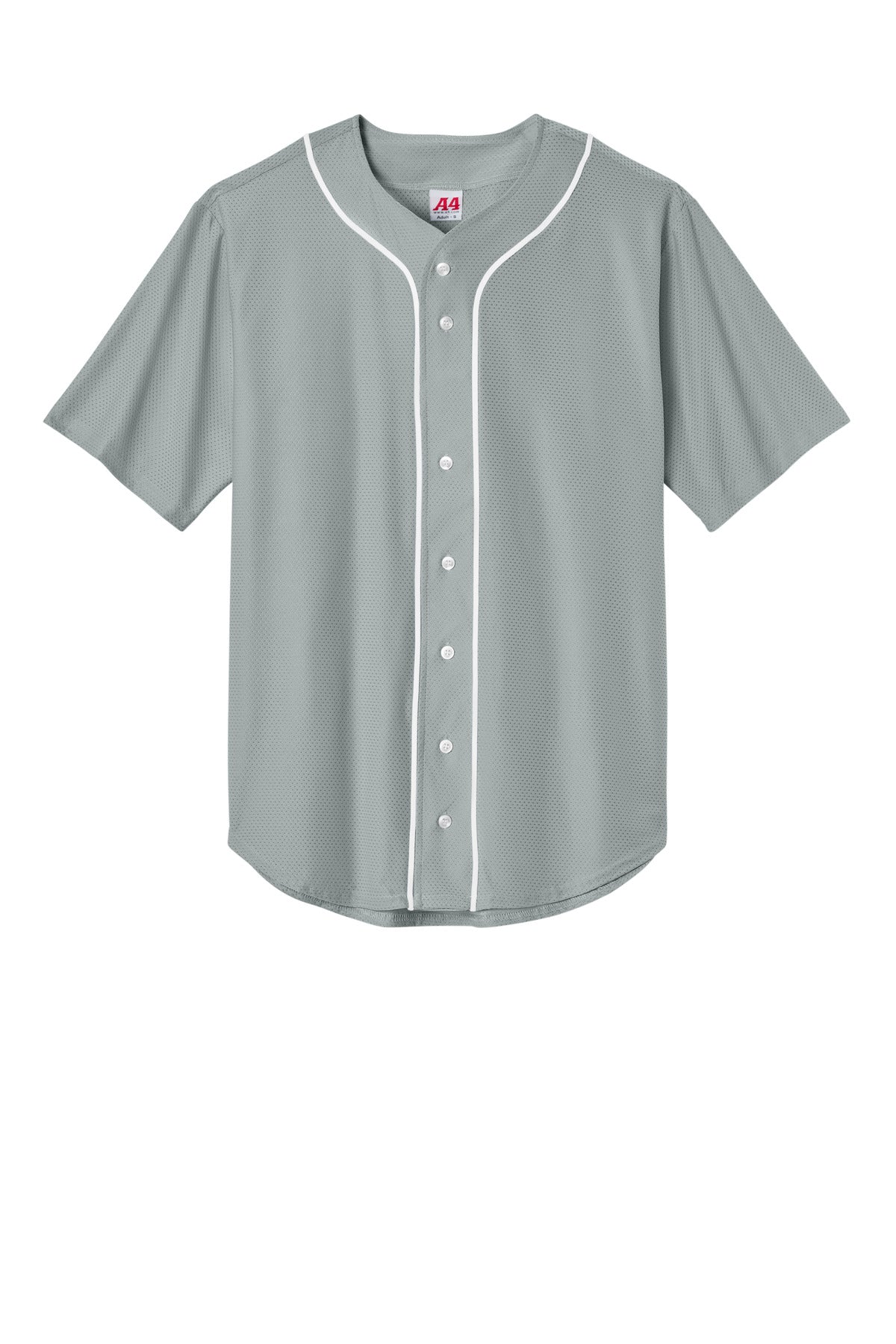 A4 Short Sleeve Full-Button Baseball Top A4N4184