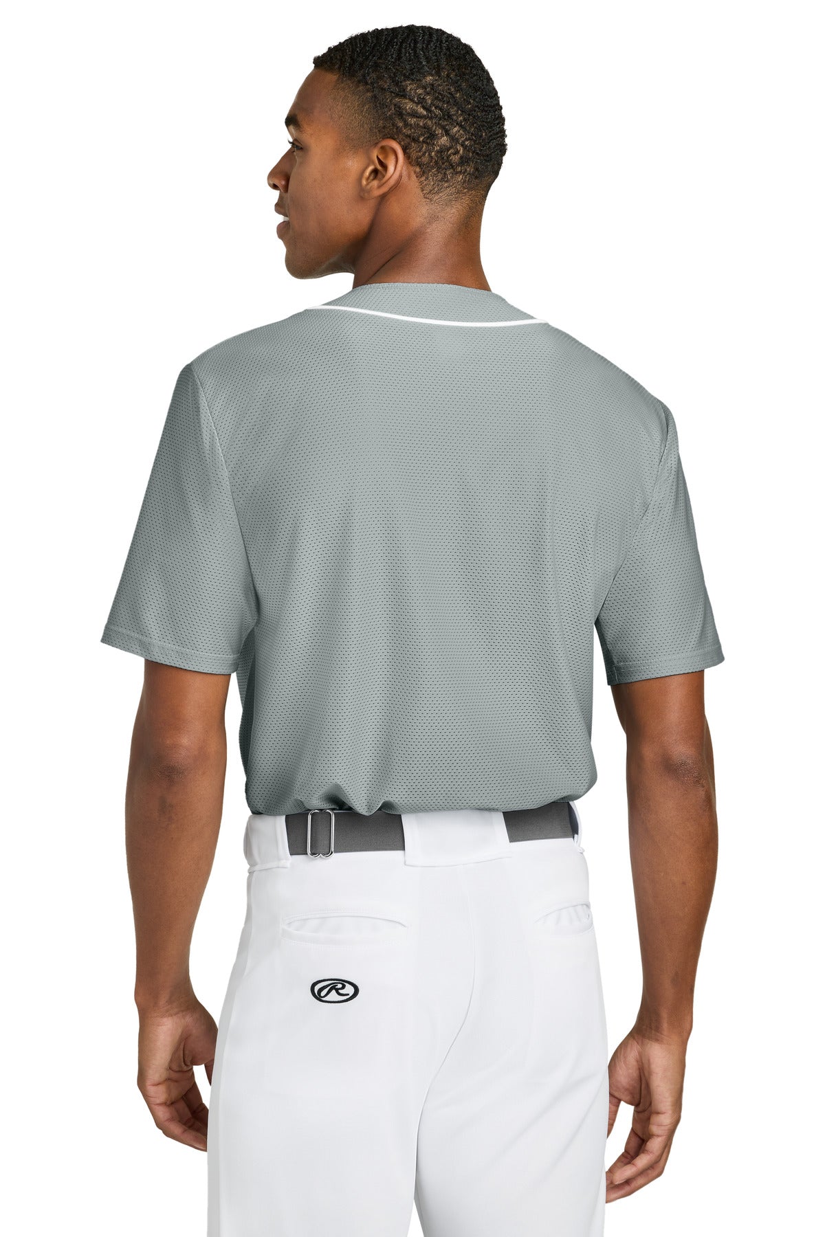 A4 Short Sleeve Full-Button Baseball Top A4N4184