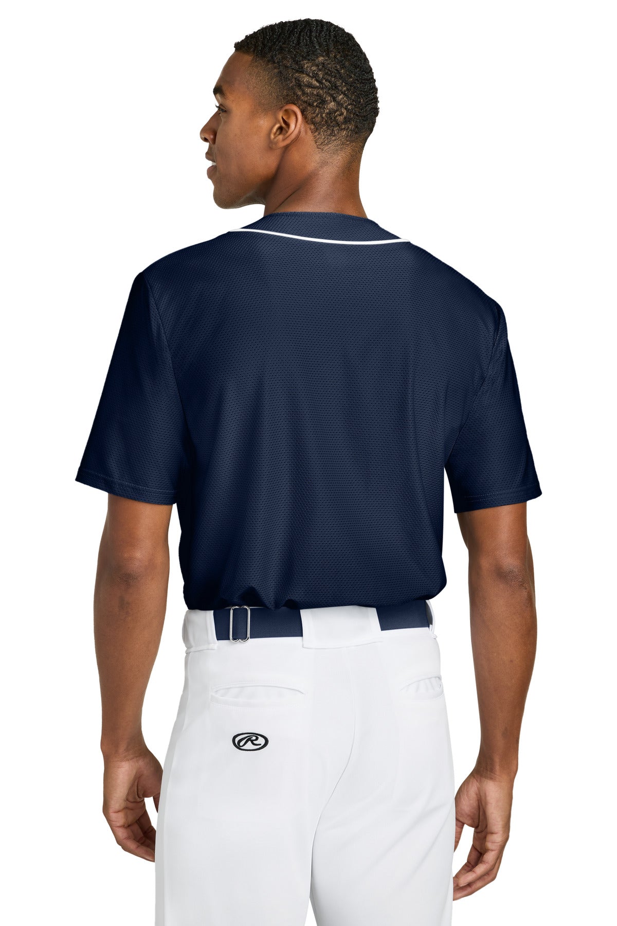 A4 Short Sleeve Full-Button Baseball Top A4N4184