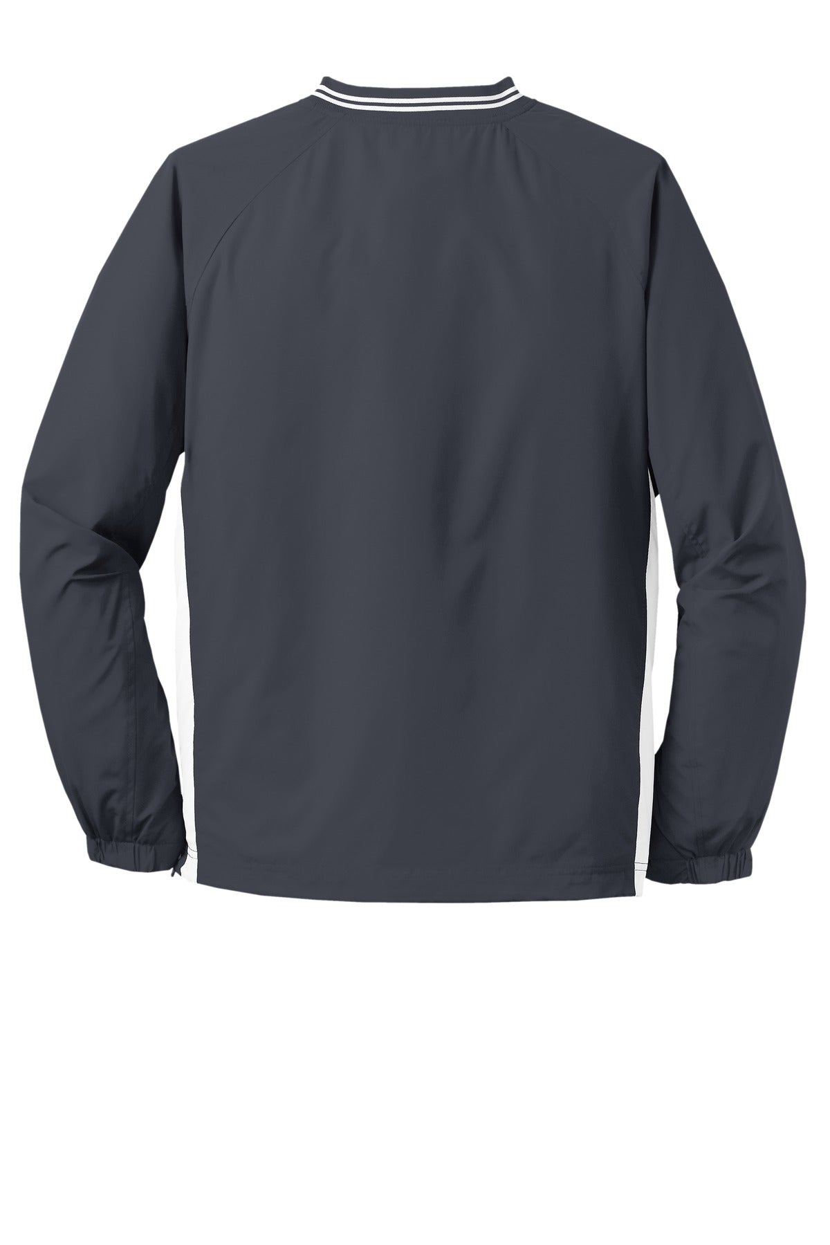 Sport-Tek Tipped V-Neck Raglan Wind Shirt. JST62