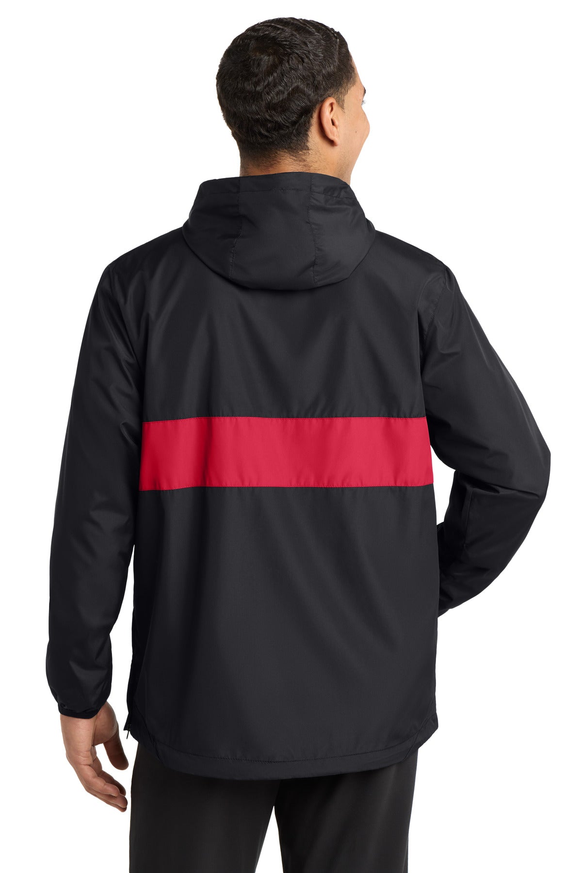 Sport-Tek Zipped Pocket Anorak. JST65