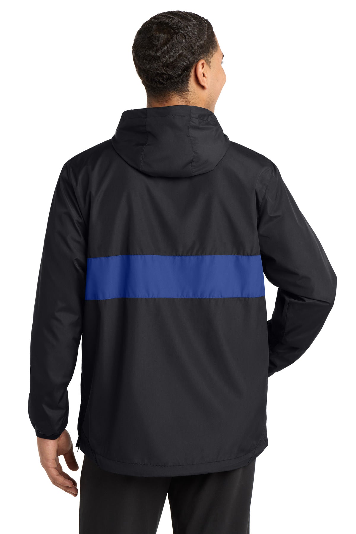 Sport-Tek Zipped Pocket Anorak. JST65