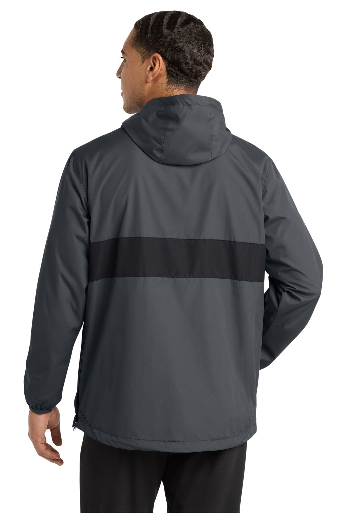 Sport-Tek Zipped Pocket Anorak. JST65
