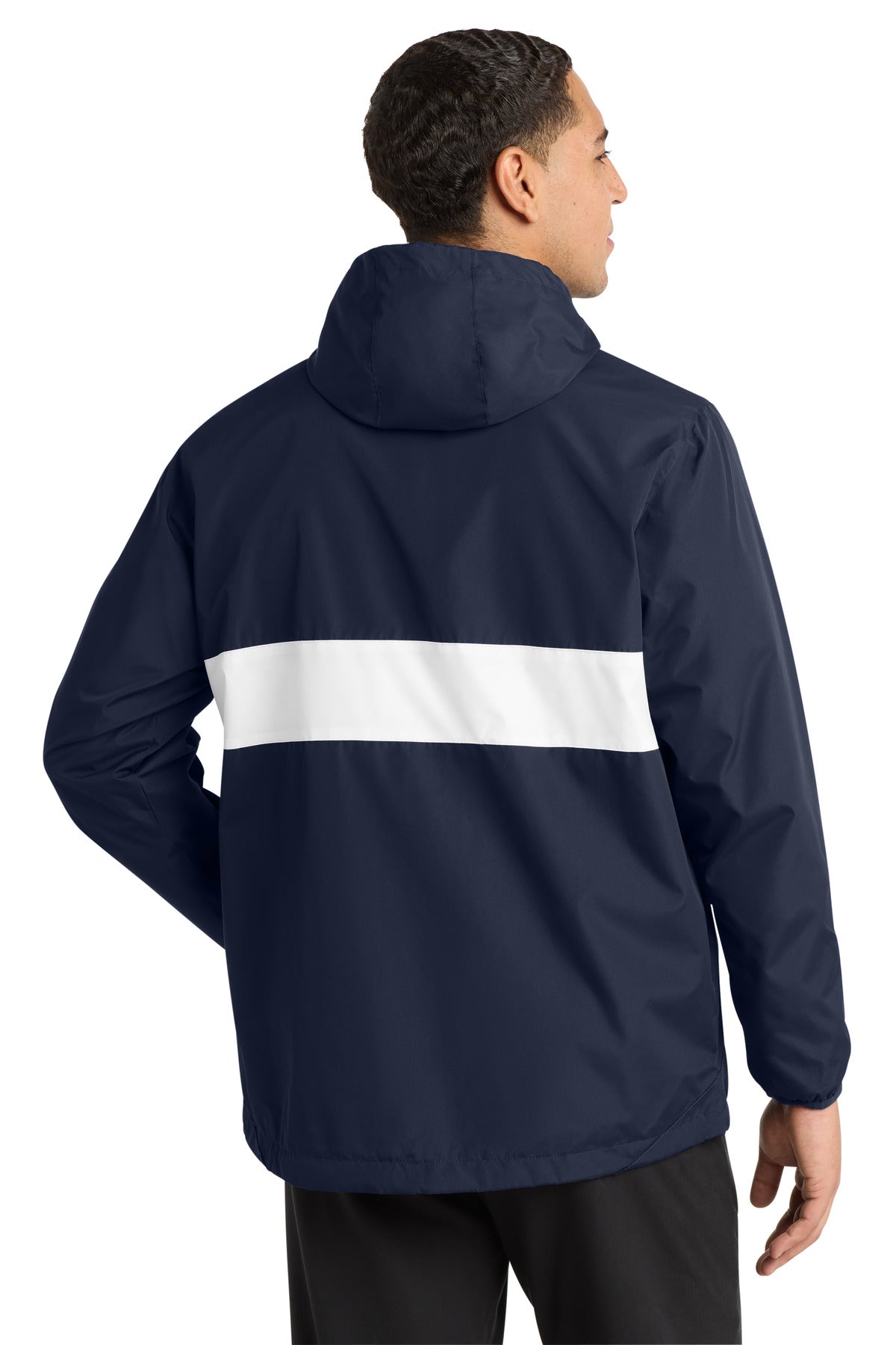 Sport-Tek Zipped Pocket Anorak. JST65