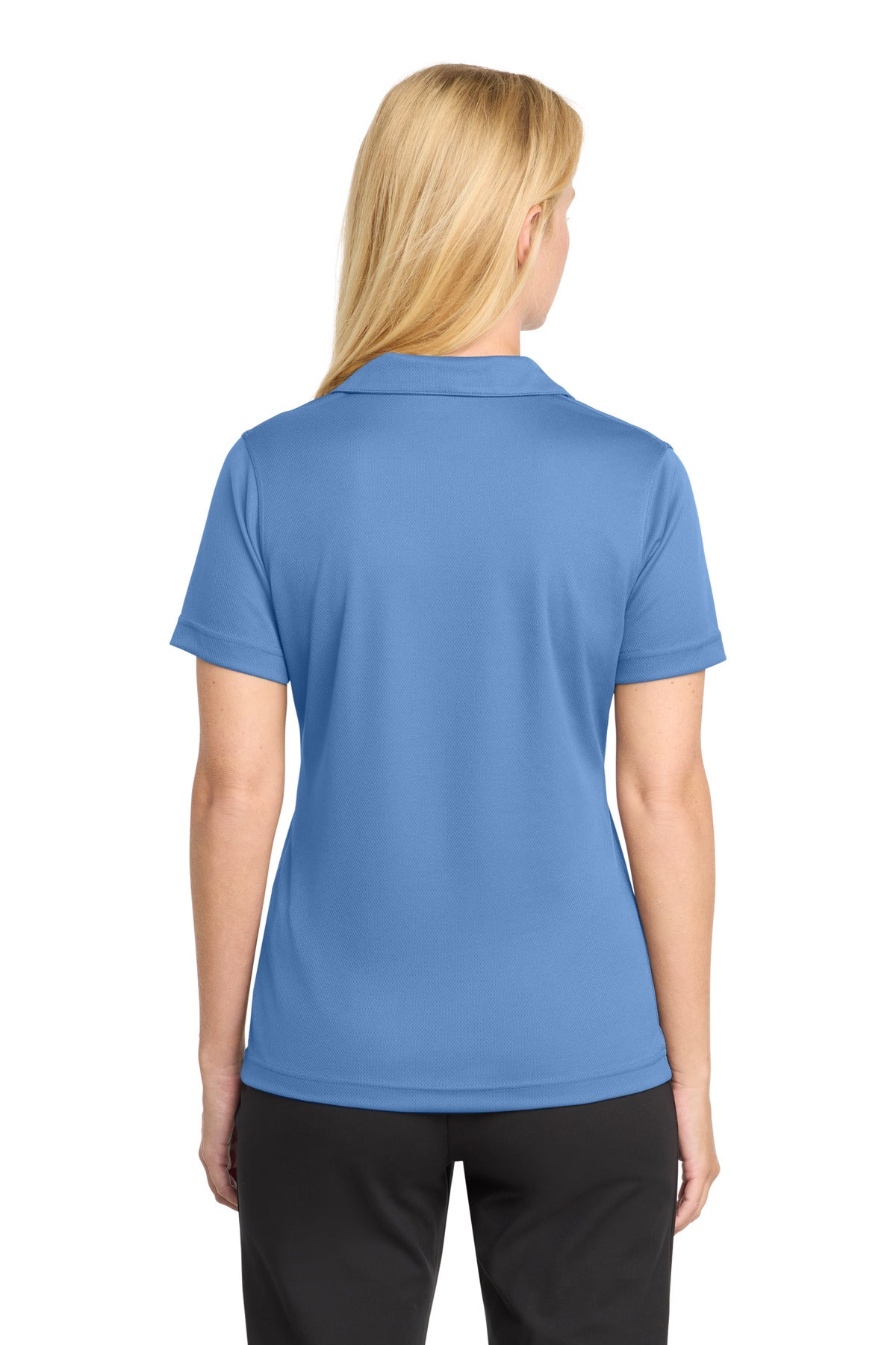 Sport-Tek Women's Dri-Mesh V-Neck Polo.  L469