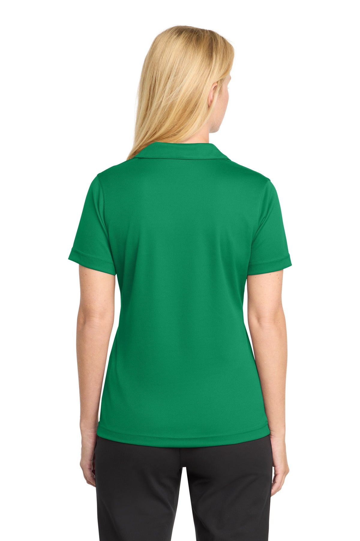 Sport-Tek Women's Dri-Mesh V-Neck Polo.  L469