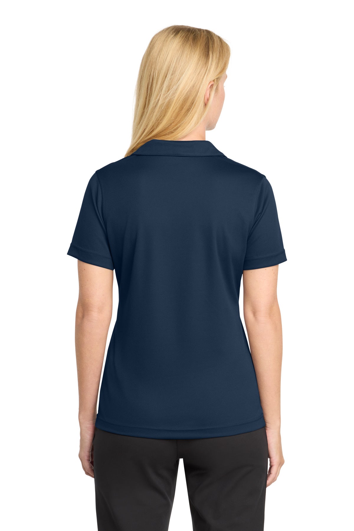 Sport-Tek Women's Dri-Mesh V-Neck Polo.  L469