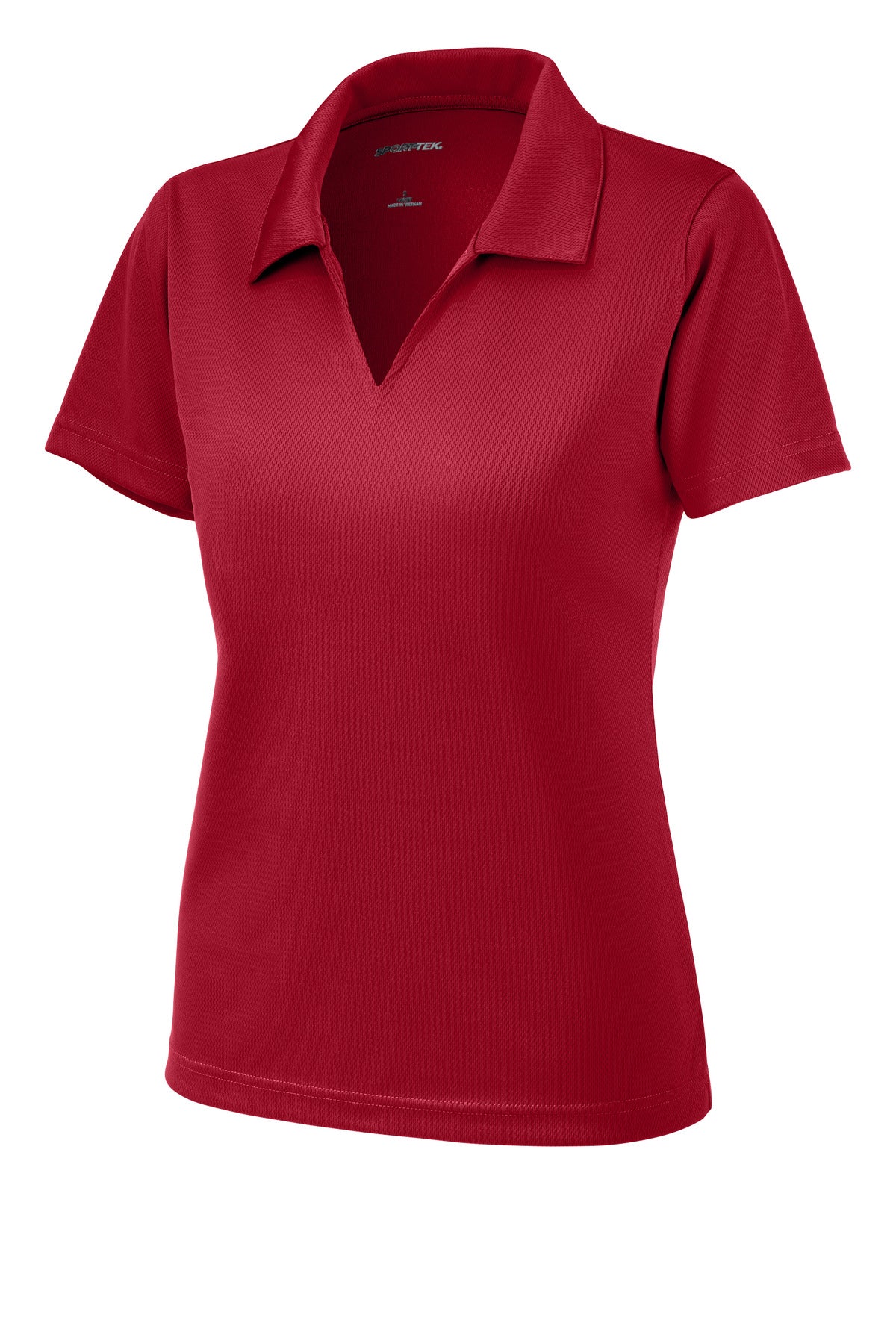 Sport-Tek Women's Dri-Mesh V-Neck Polo.  L469