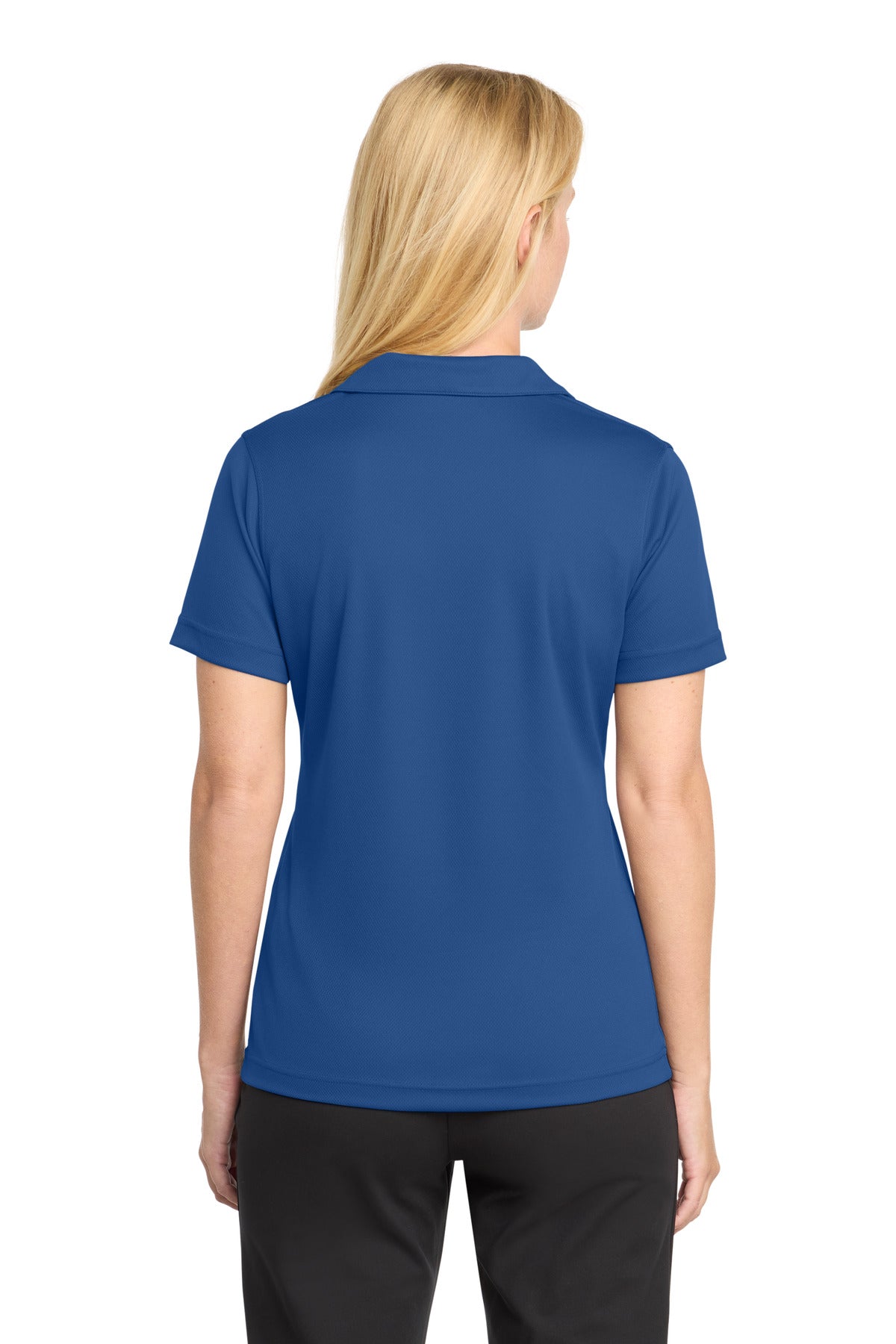 Sport-Tek Women's Dri-Mesh V-Neck Polo.  L469