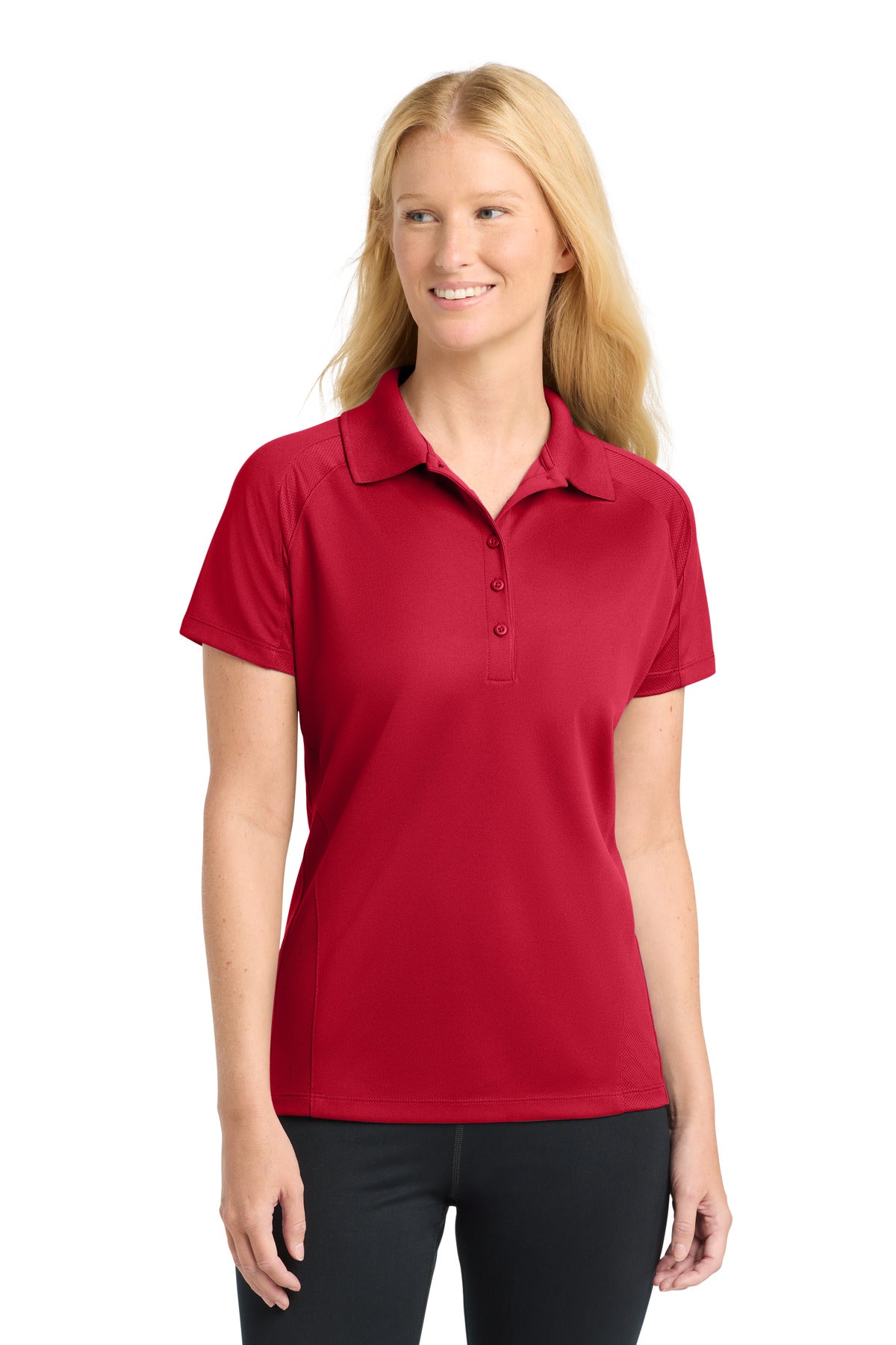Sport-Tek Women's Dri-Mesh Pro Polo. L474