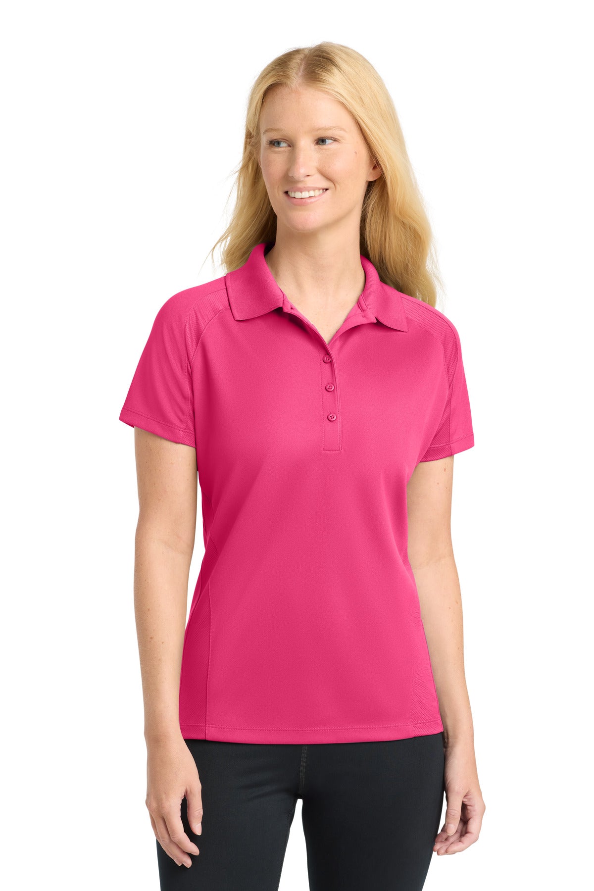 Sport-Tek Women's Dri-Mesh Pro Polo. L474