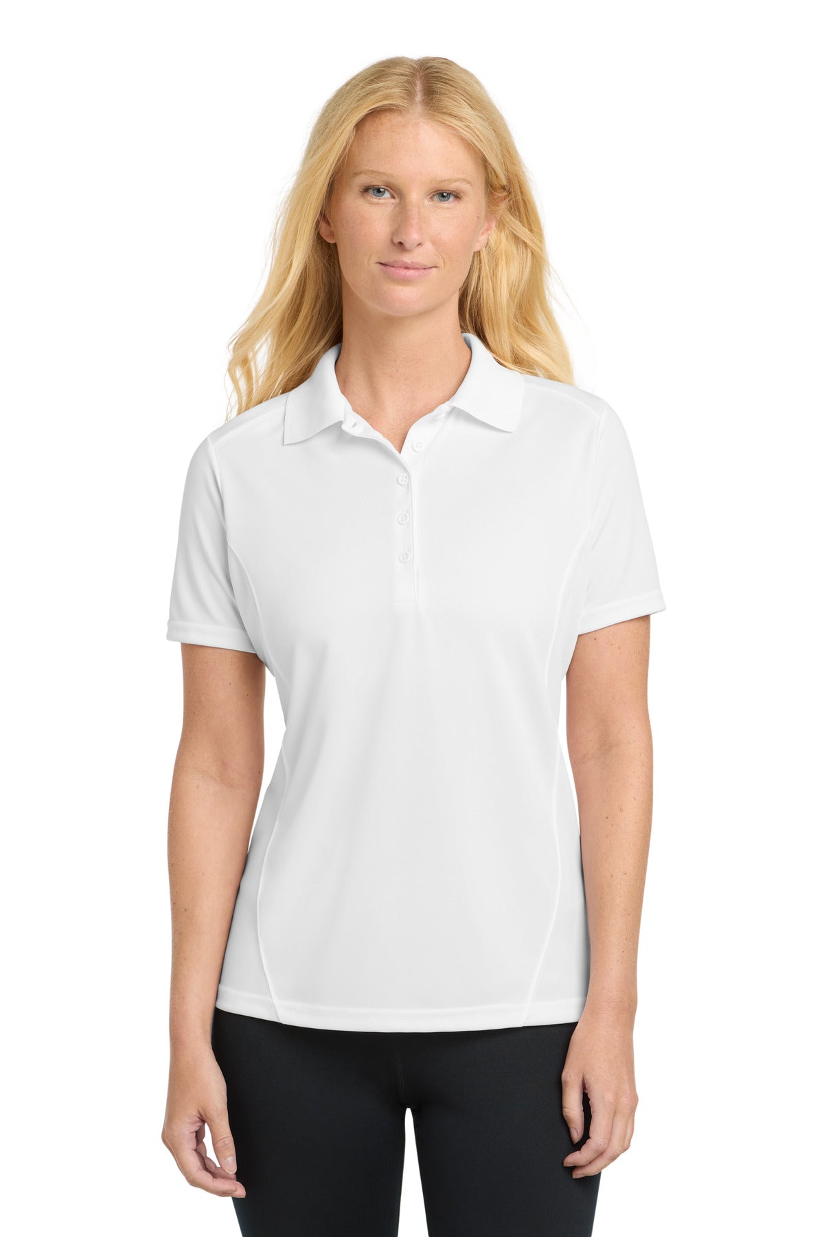 Sport-Tek Women's Dry Zone Raglan Accent Polo. L475