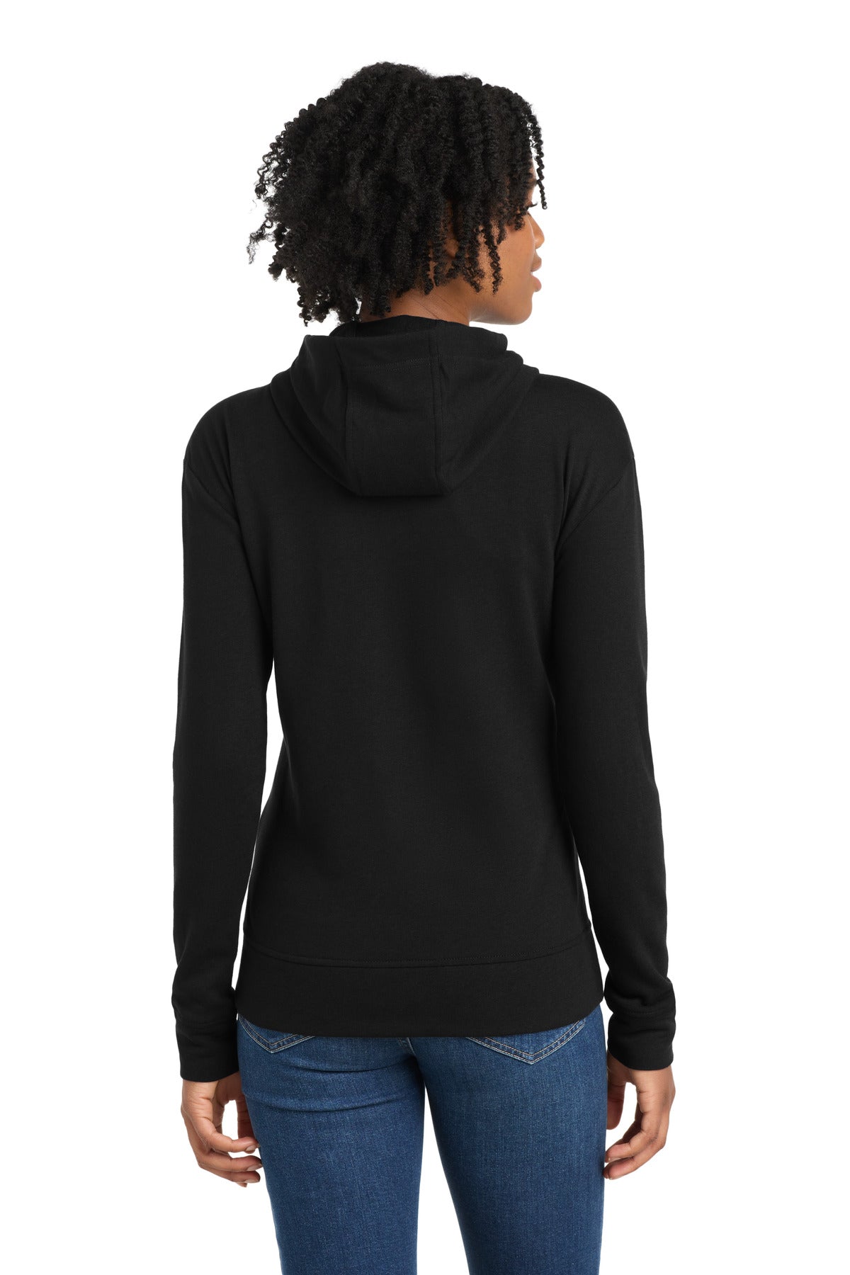 Sport-Tek  Women's PosiCharge  Tri-Blend Wicking Fleece Full-Zip Hooded Jacket LST293