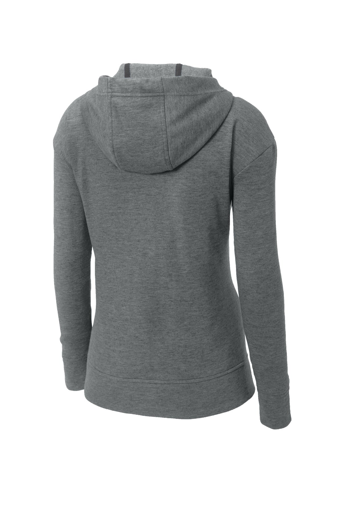 Sport-Tek  Women's PosiCharge  Tri-Blend Wicking Fleece Full-Zip Hooded Jacket LST293