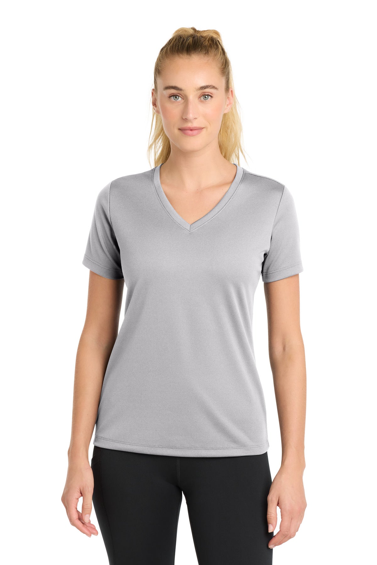 Sport-Tek Women's PosiCharge RacerMesh V-Neck Tee. LST340