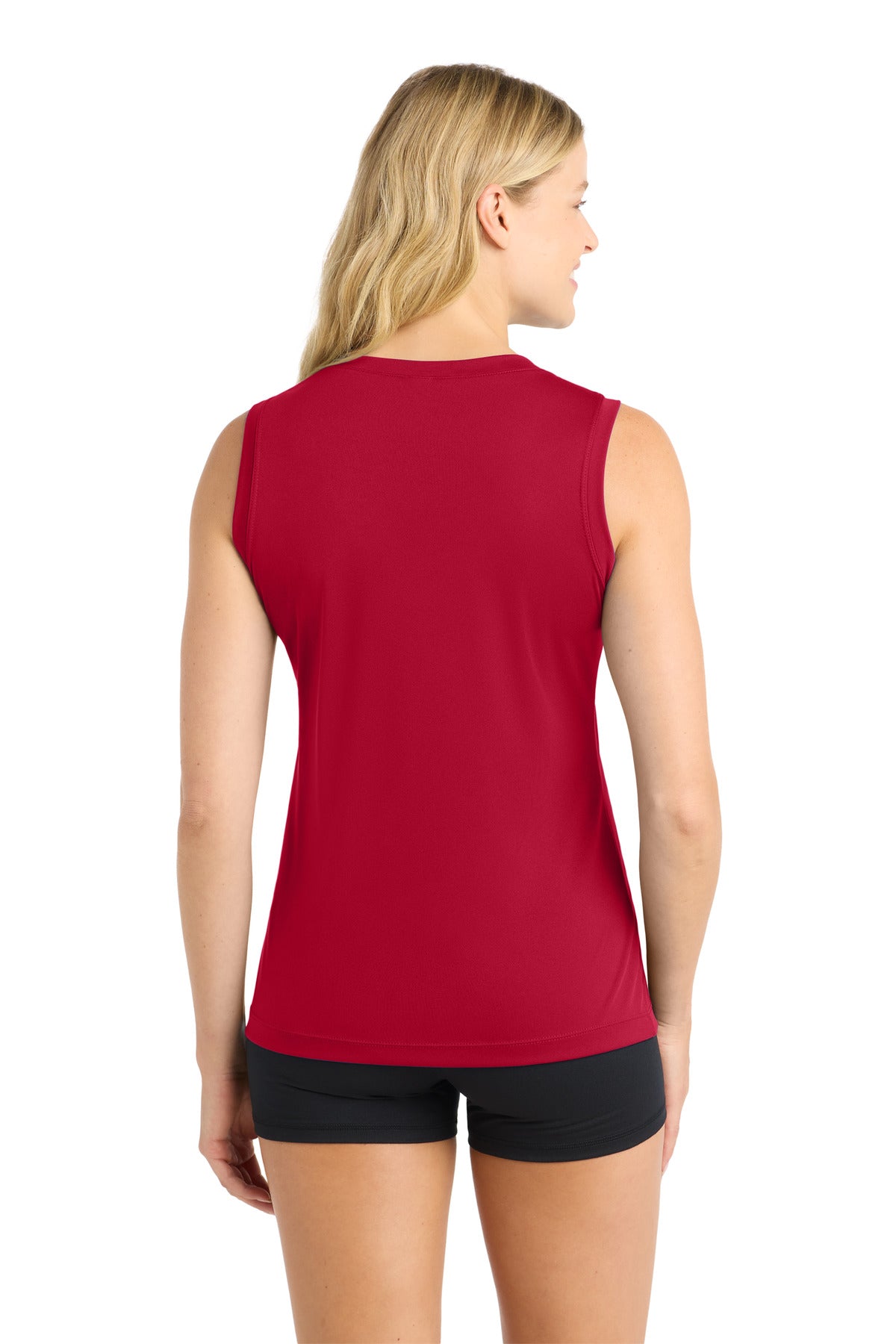 Sport-Tek Women's Sleeveless PosiCharge Competitor V-Neck Tee. LST352