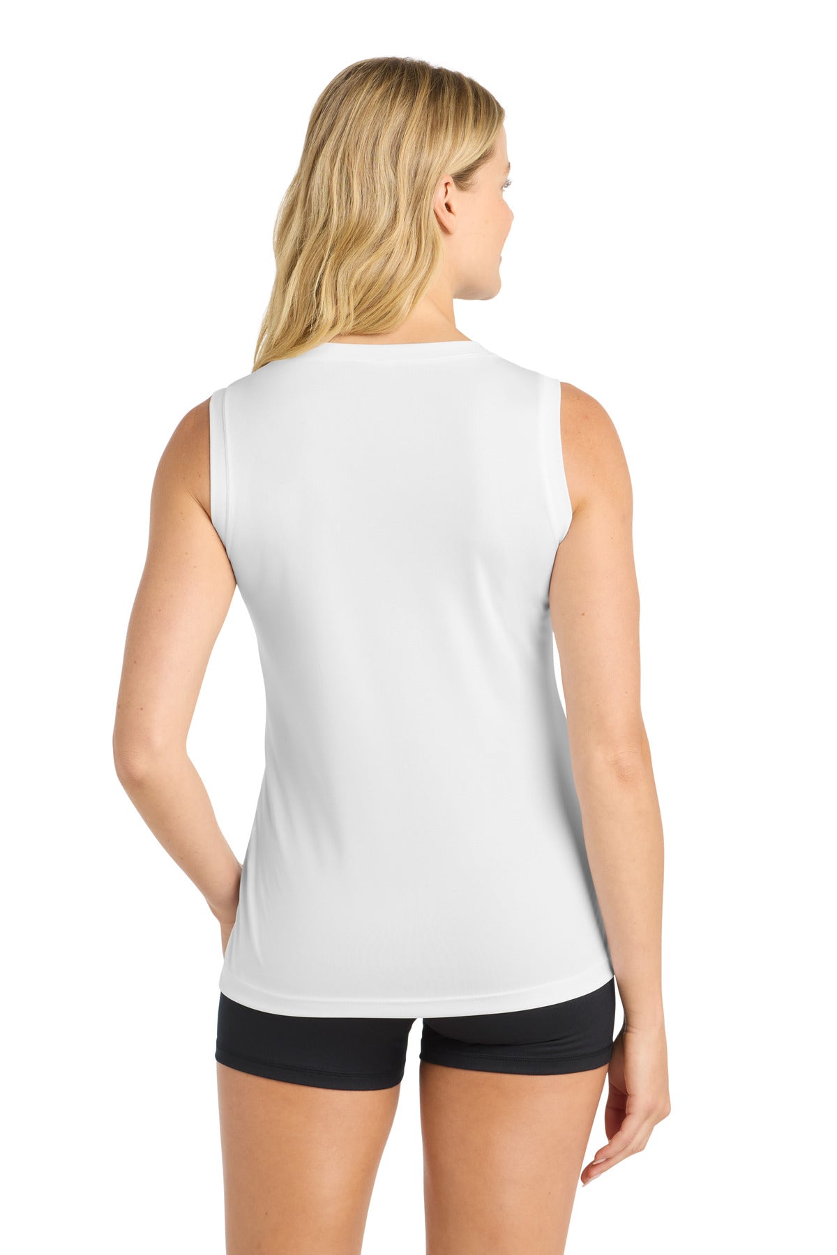 Sport-Tek Women's Sleeveless PosiCharge Competitor V-Neck Tee. LST352