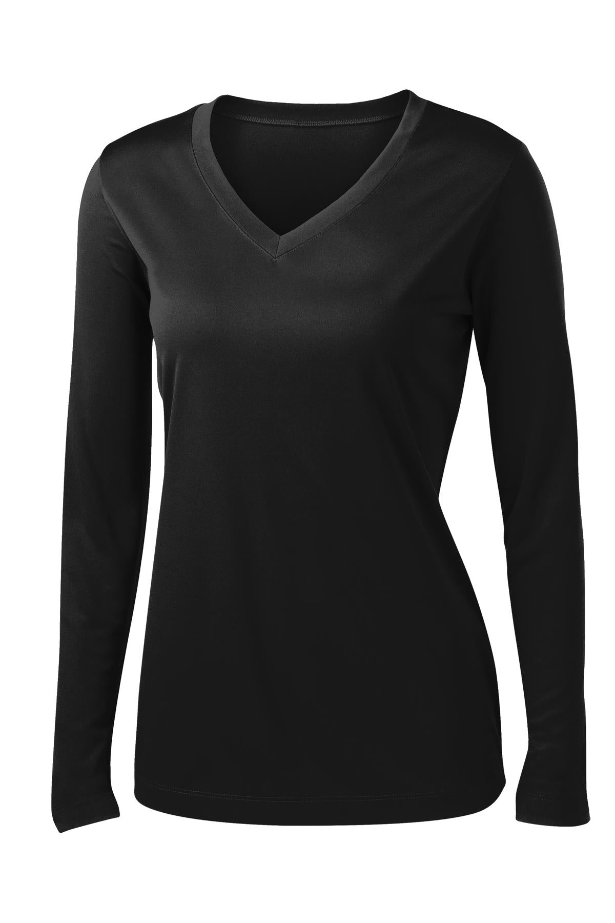 Sport-Tek Women's Long Sleeve PosiCharge Competitor V-Neck Tee. LST353LS