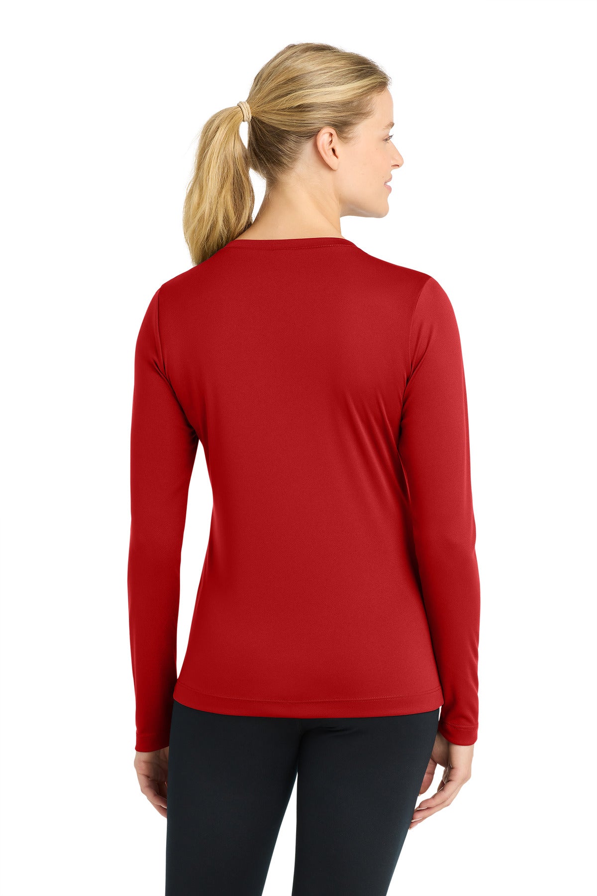 Sport-Tek Women's Long Sleeve PosiCharge Competitor V-Neck Tee. LST353LS
