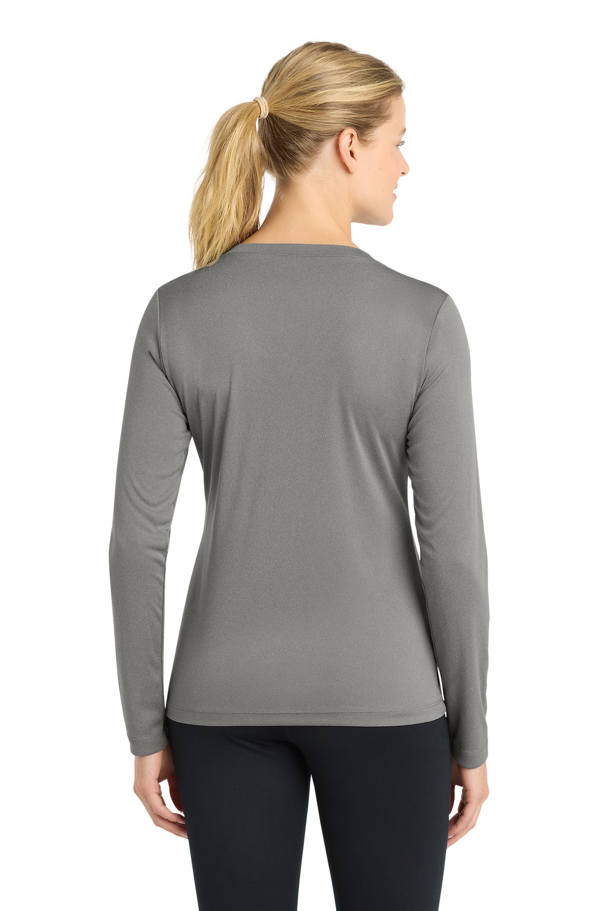 Sport-Tek Women's Long Sleeve PosiCharge Competitor V-Neck Tee. LST353LS