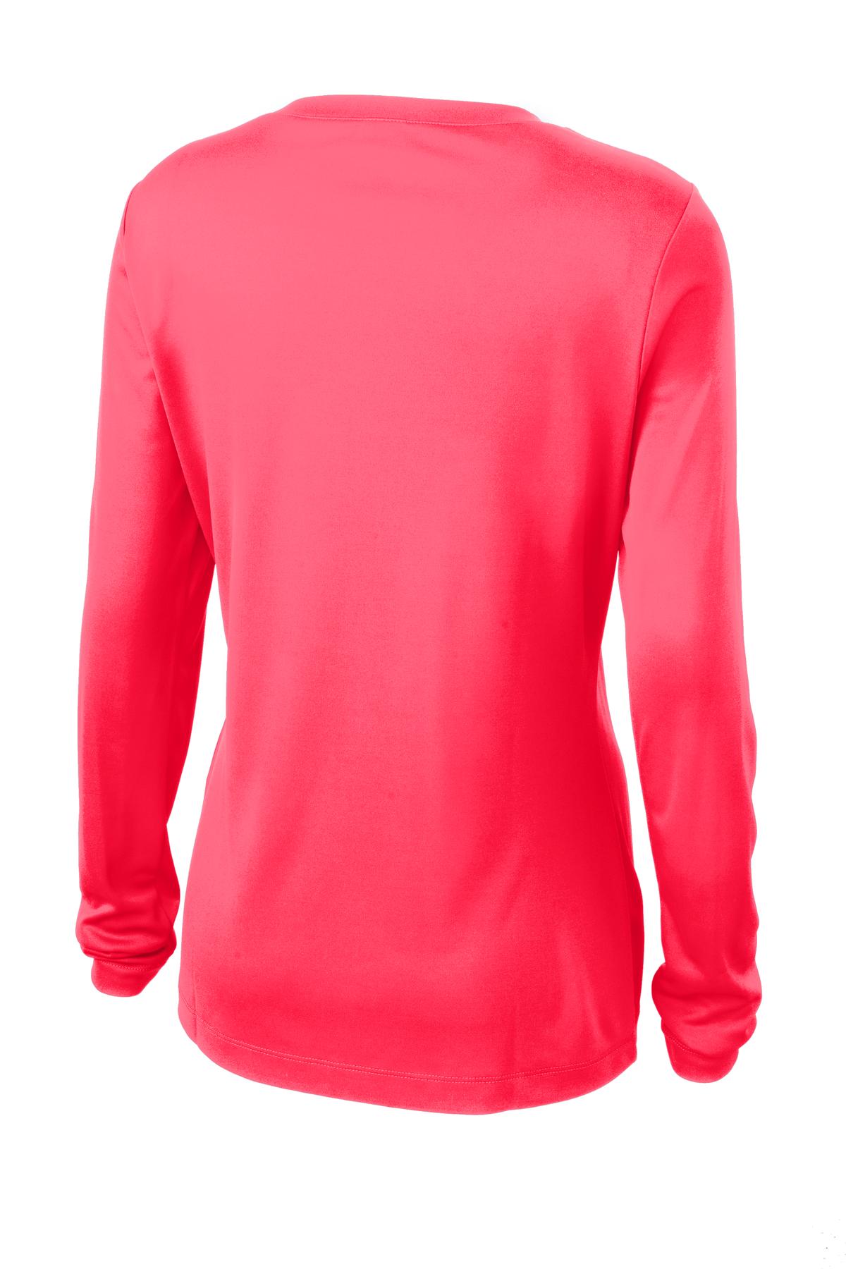 Sport-Tek Women's Long Sleeve PosiCharge Competitor V-Neck Tee. LST353LS