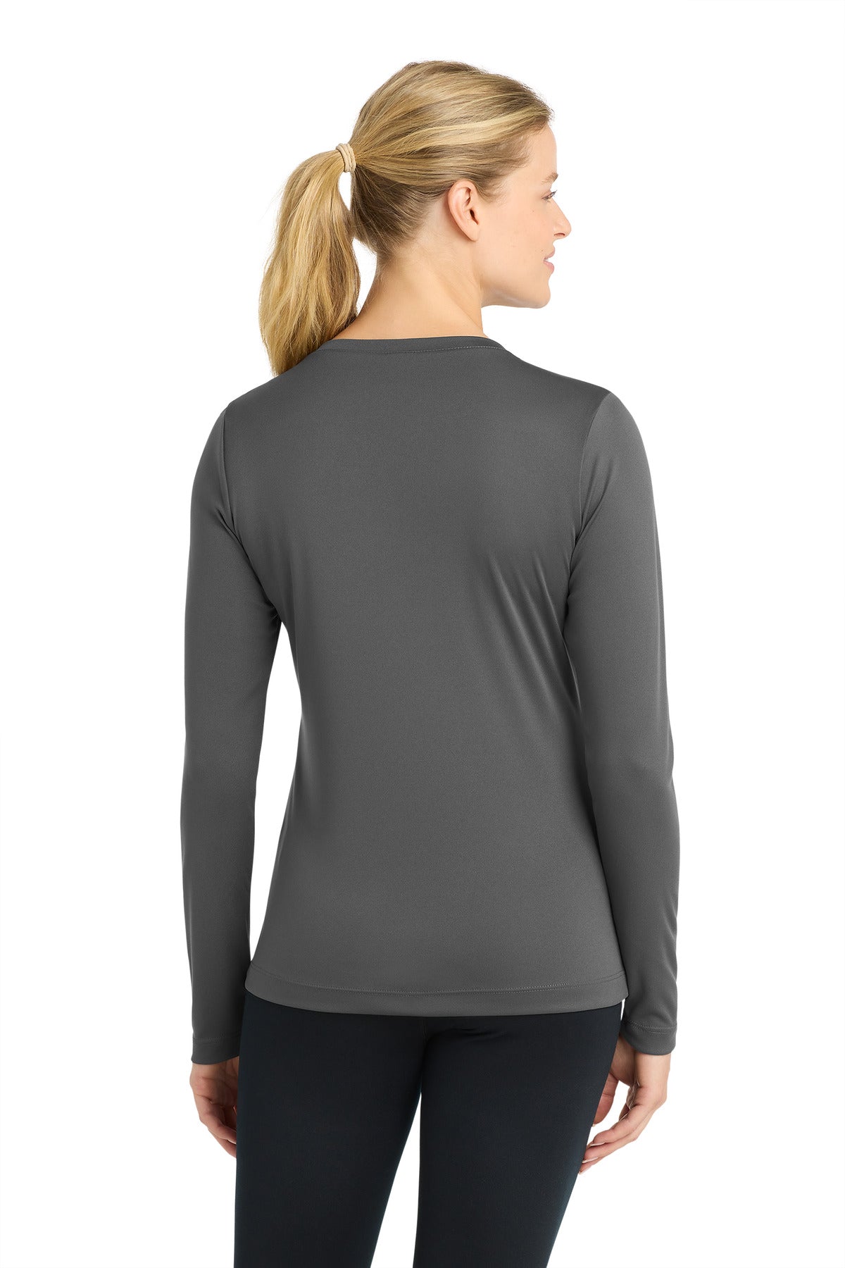 Sport-Tek Women's Long Sleeve PosiCharge Competitor V-Neck Tee. LST353LS