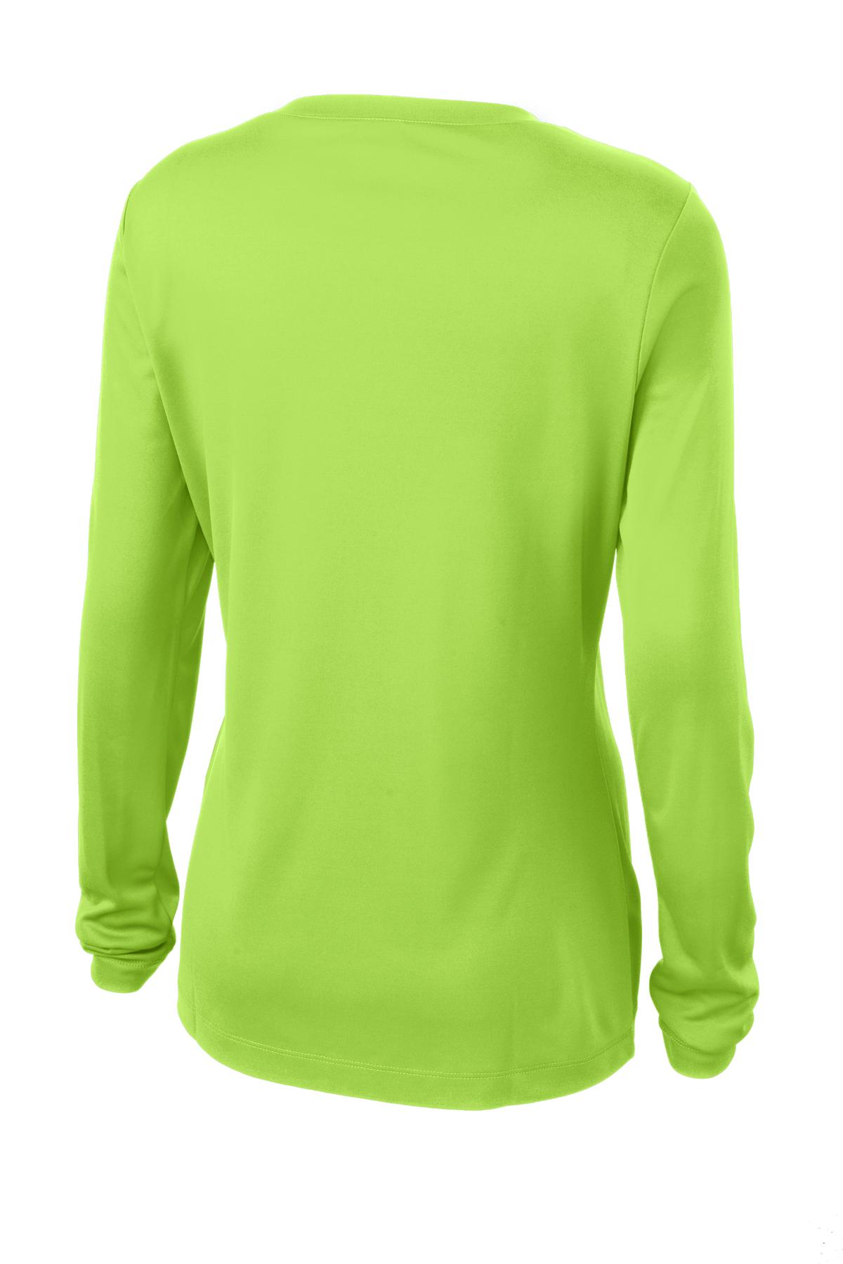 Sport-Tek Women's Long Sleeve PosiCharge Competitor V-Neck Tee. LST353LS