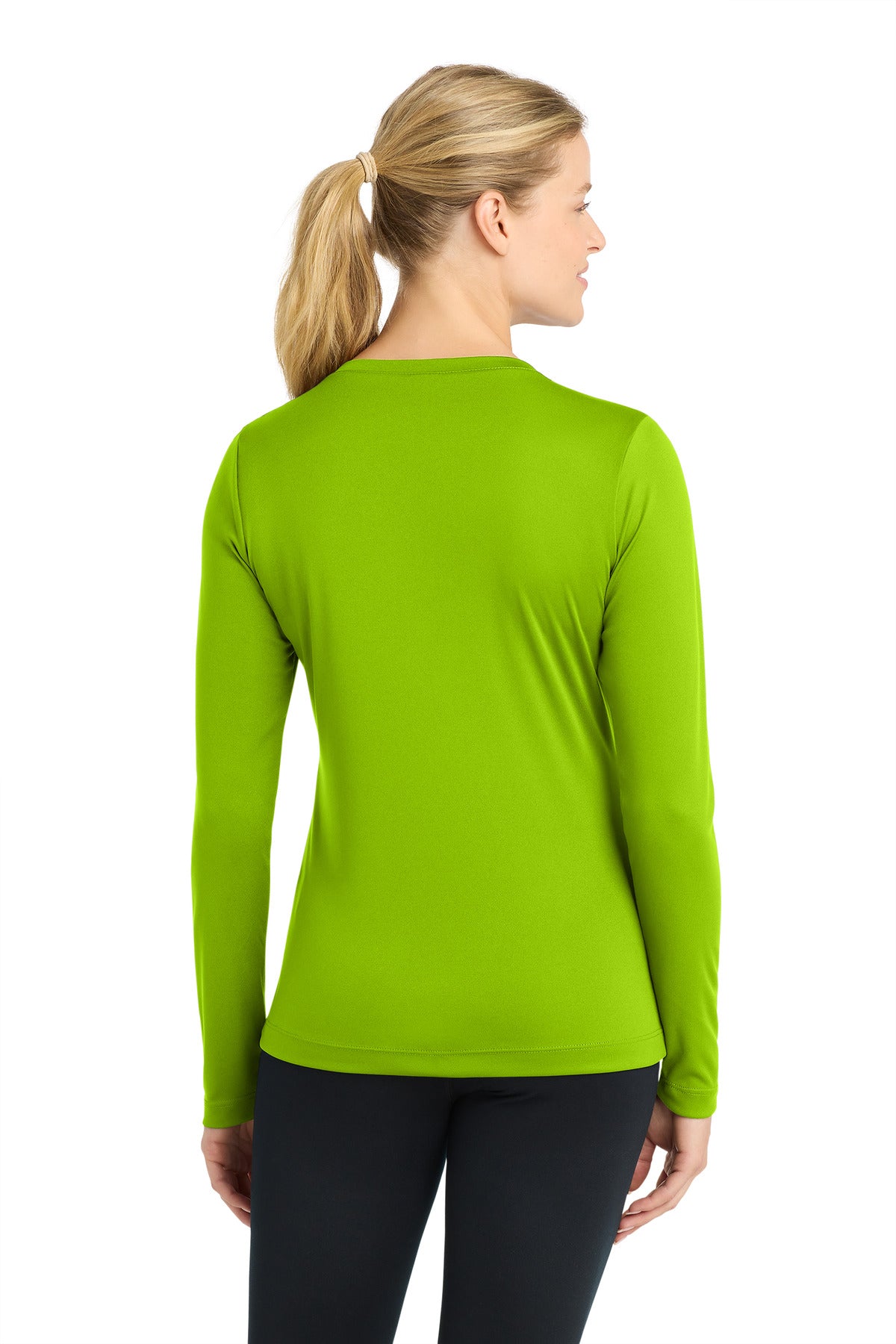 Sport-Tek Women's Long Sleeve PosiCharge Competitor V-Neck Tee. LST353LS