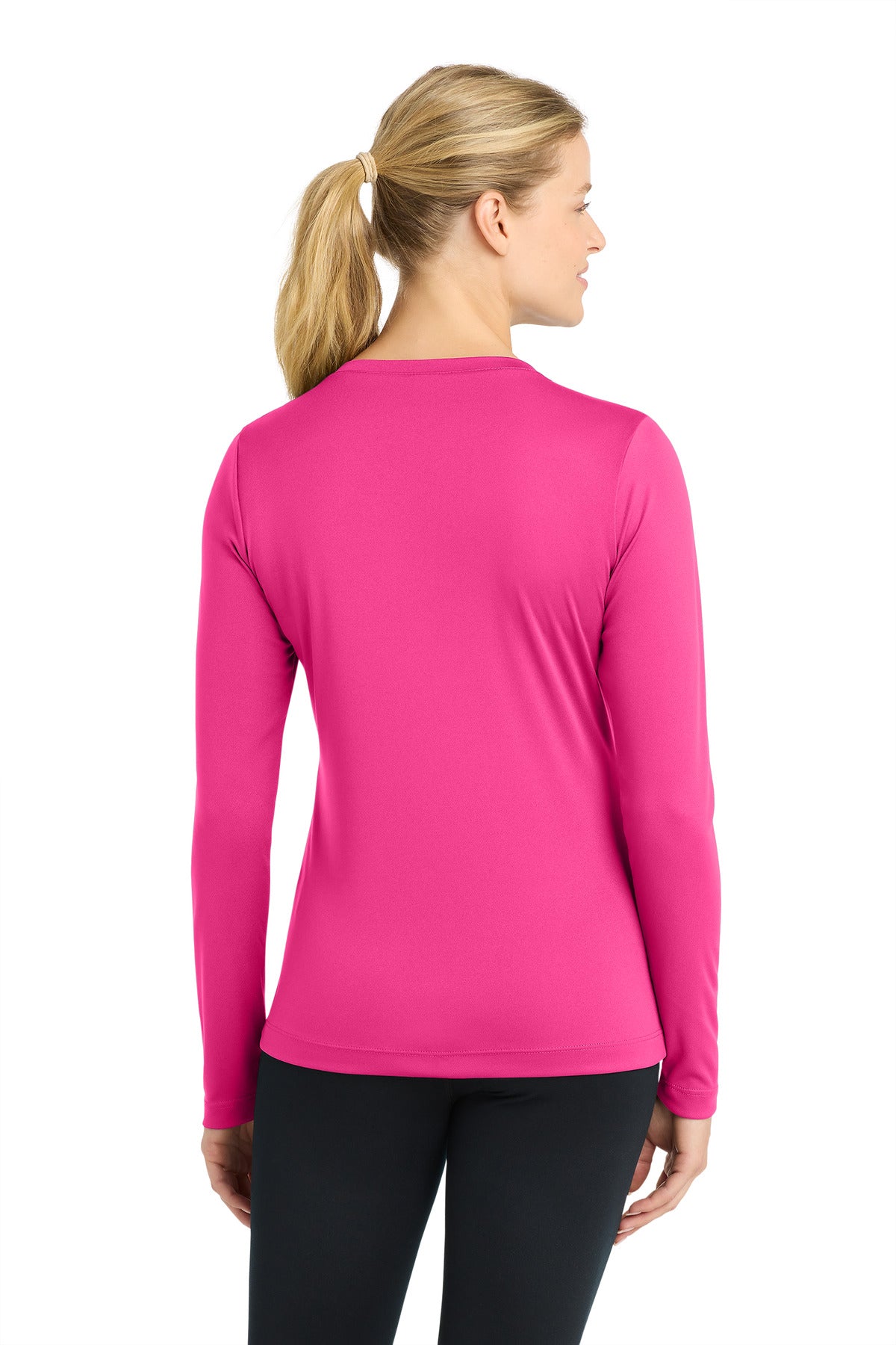 Sport-Tek Women's Long Sleeve PosiCharge Competitor V-Neck Tee. LST353LS