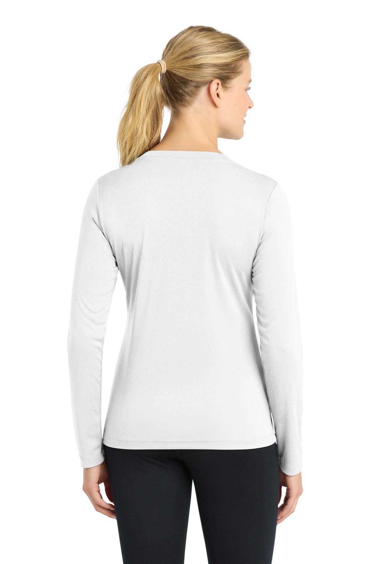 Sport-Tek Women's Long Sleeve PosiCharge Competitor V-Neck Tee. LST353LS