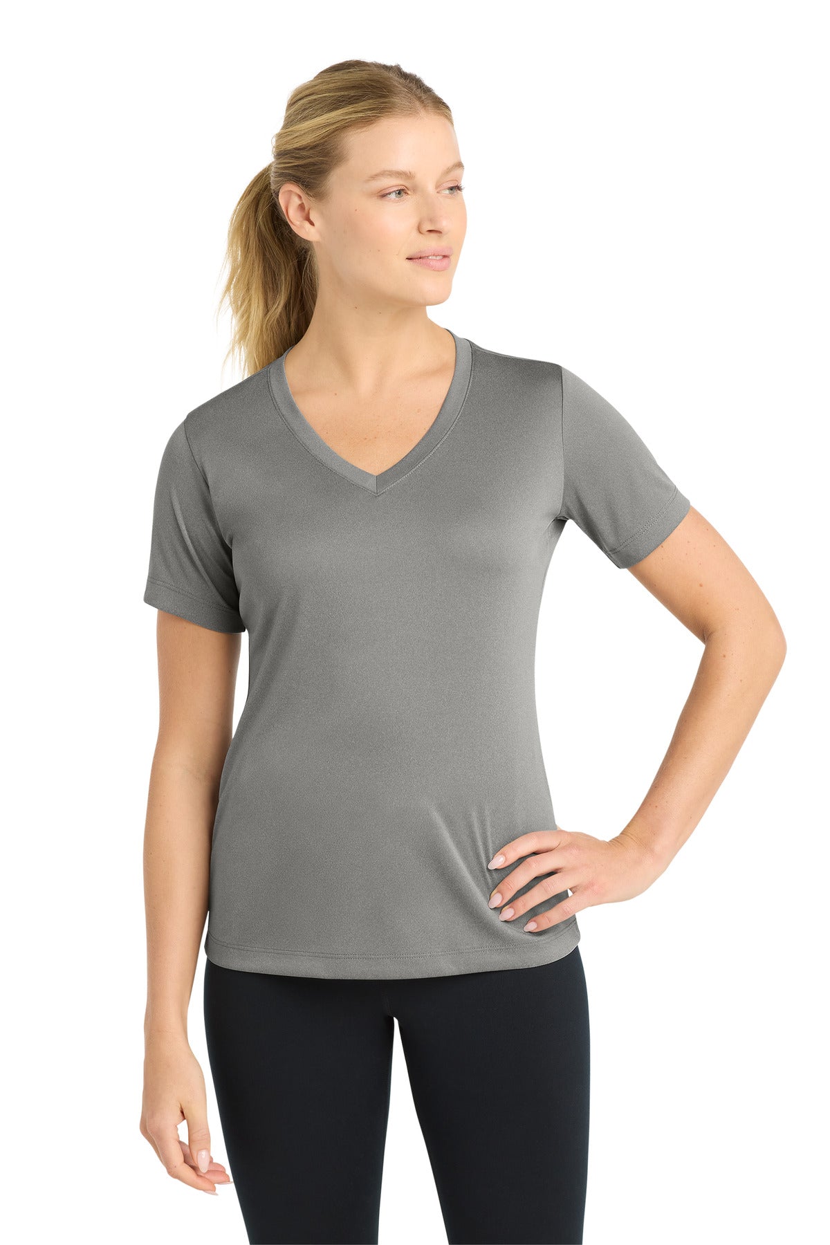Sport-Tek Women's PosiCharge Competitor V-Neck Tee. LST353