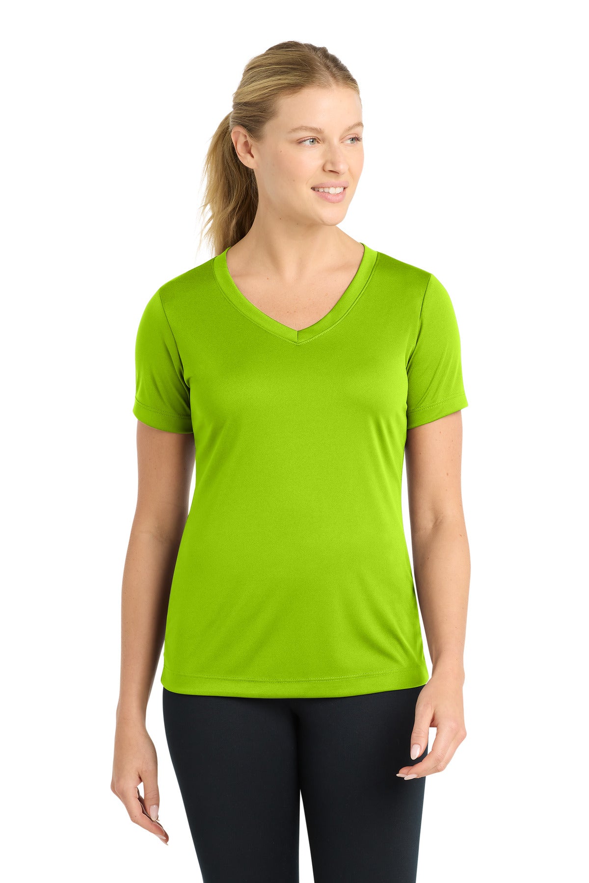 Sport-Tek Women's PosiCharge Competitor V-Neck Tee. LST353