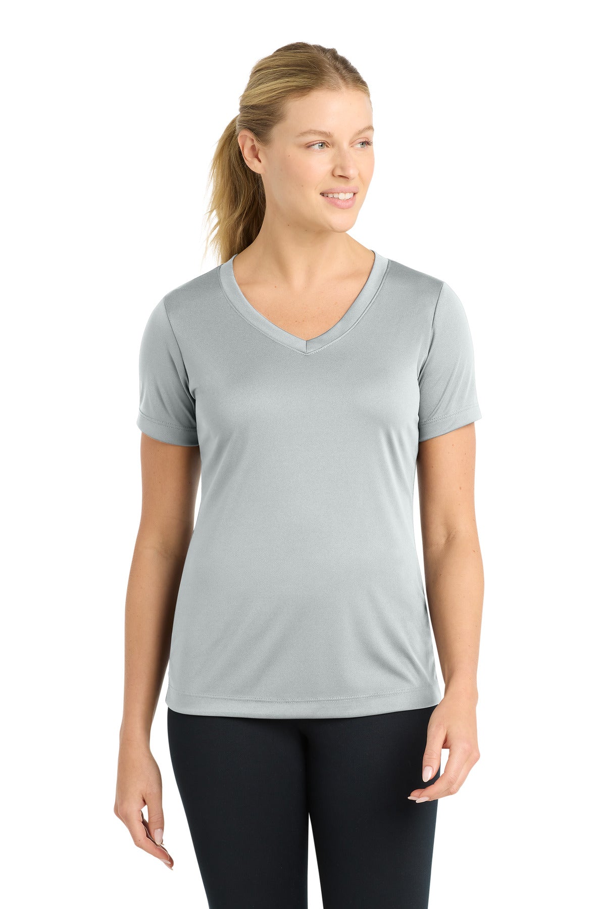 Sport-Tek Women's PosiCharge Competitor V-Neck Tee. LST353