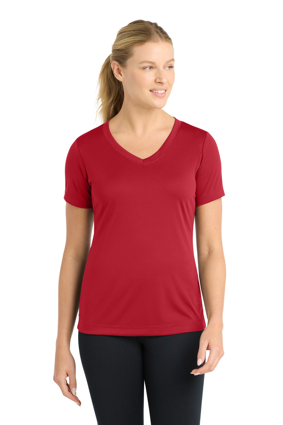 Sport-Tek Women's PosiCharge Competitor V-Neck Tee. LST353