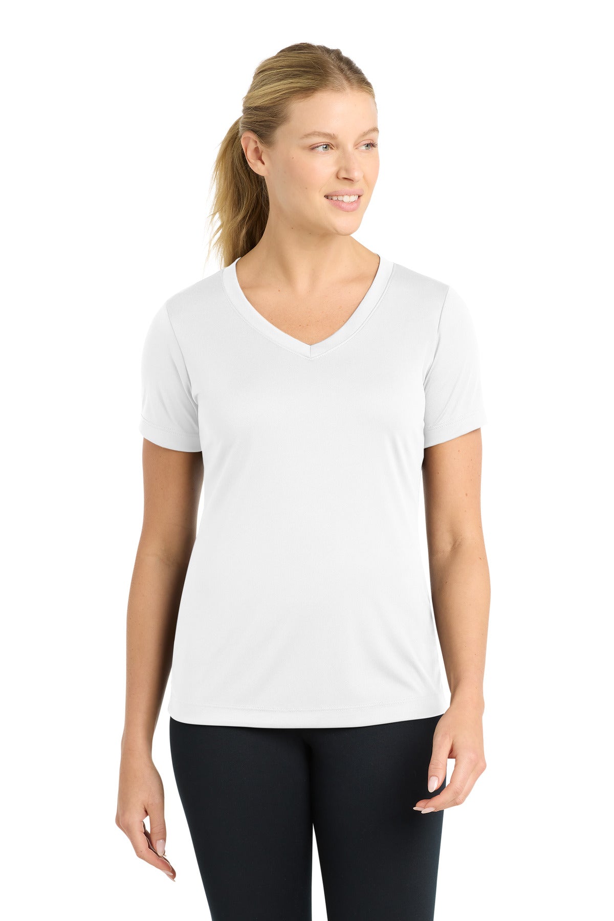 Sport-Tek Women's PosiCharge Competitor V-Neck Tee. LST353