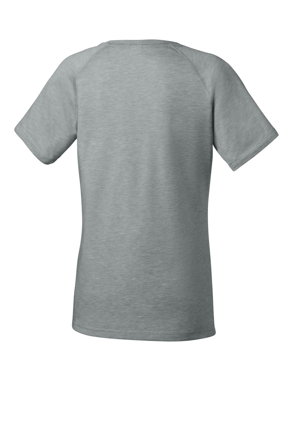 Sport-Tek  Women's PosiCharge  Tri-Blend Wicking Scoop Neck Raglan Tee. LST400