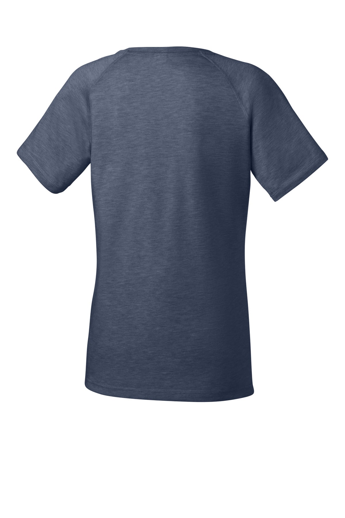 Sport-Tek  Women's PosiCharge  Tri-Blend Wicking Scoop Neck Raglan Tee. LST400