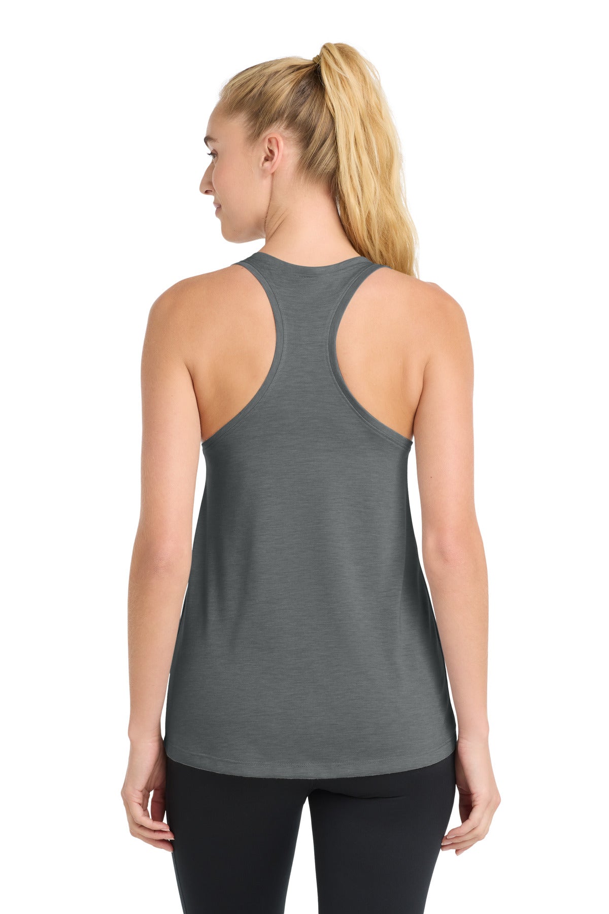 Sport-Tek  Women's PosiCharge  Tri-Blend Wicking Tank. LST402