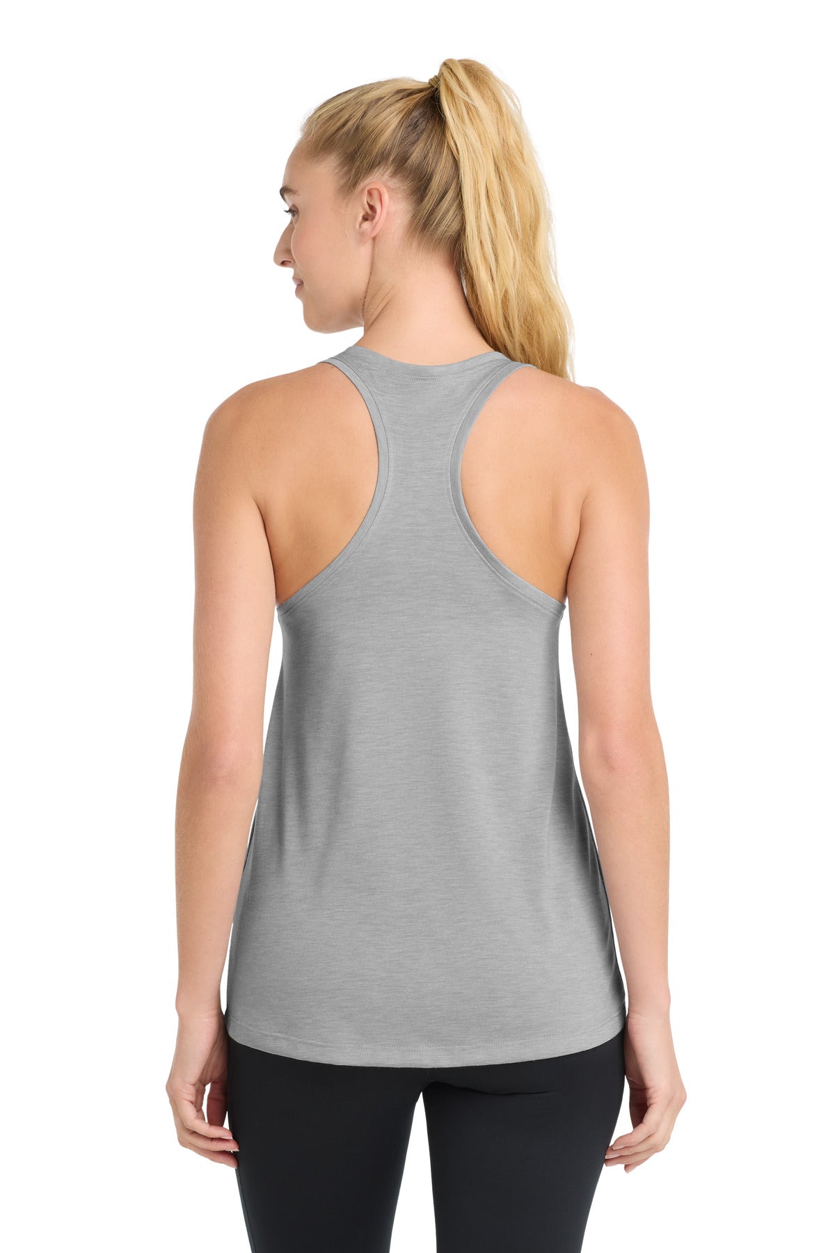Sport-Tek  Women's PosiCharge  Tri-Blend Wicking Tank. LST402